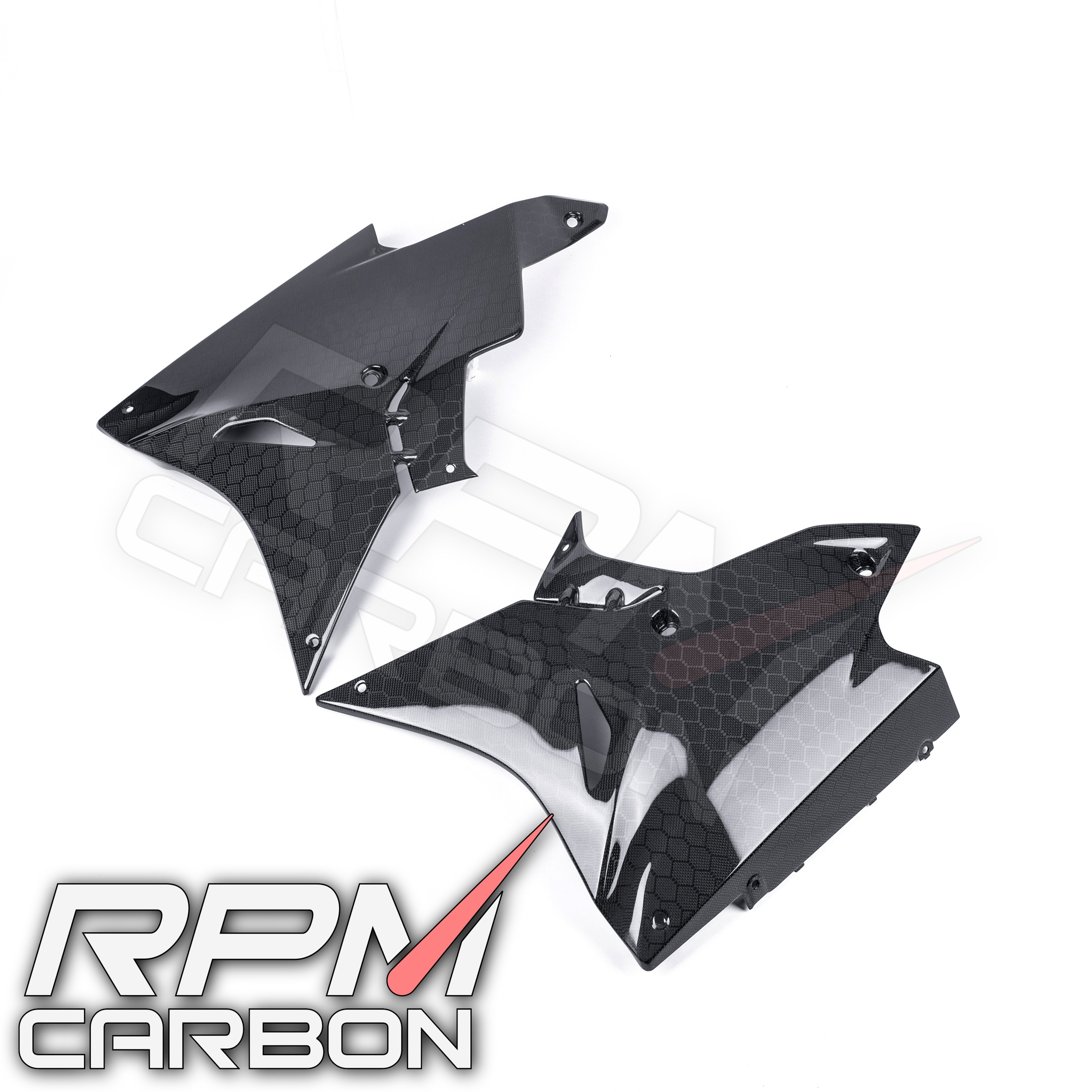 BMW S1000RR Carbon Fiber Lower Side Fairings