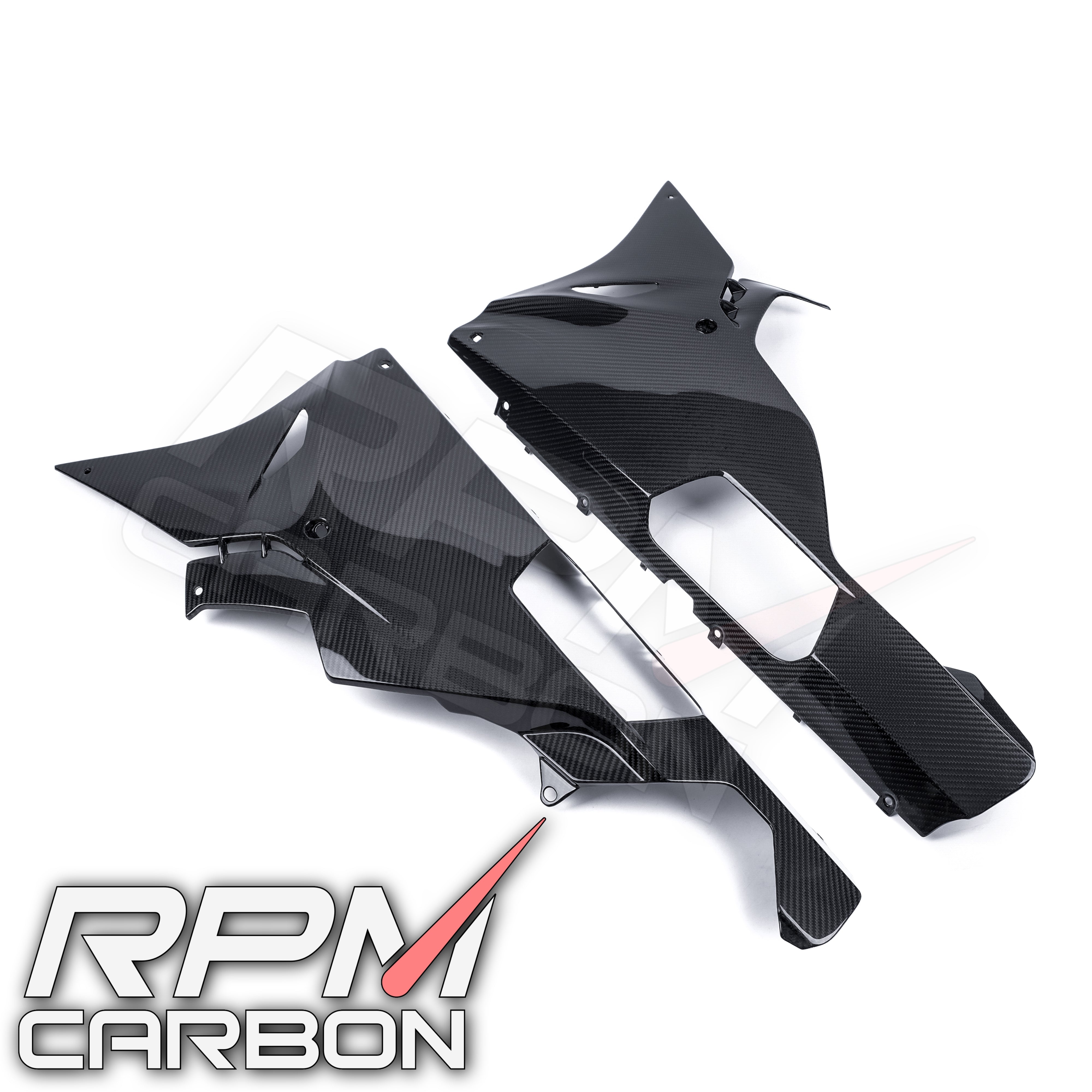 BMW S1000RR (2015-2016) Carbon Fiber Belly Pan Lower Side Fairings