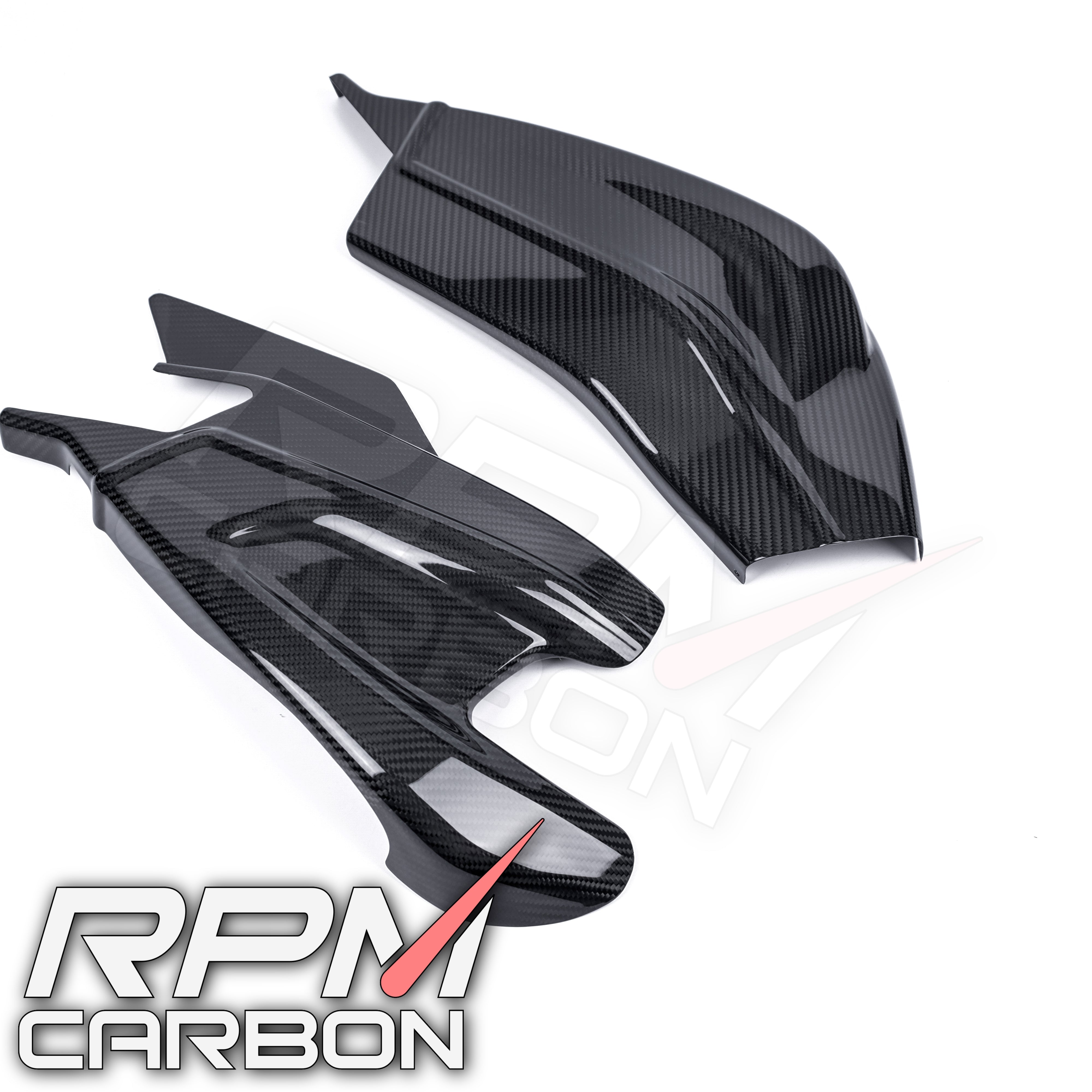 BMW S1000RR S1000R Carbon Fiber Swingarm Covers Protection