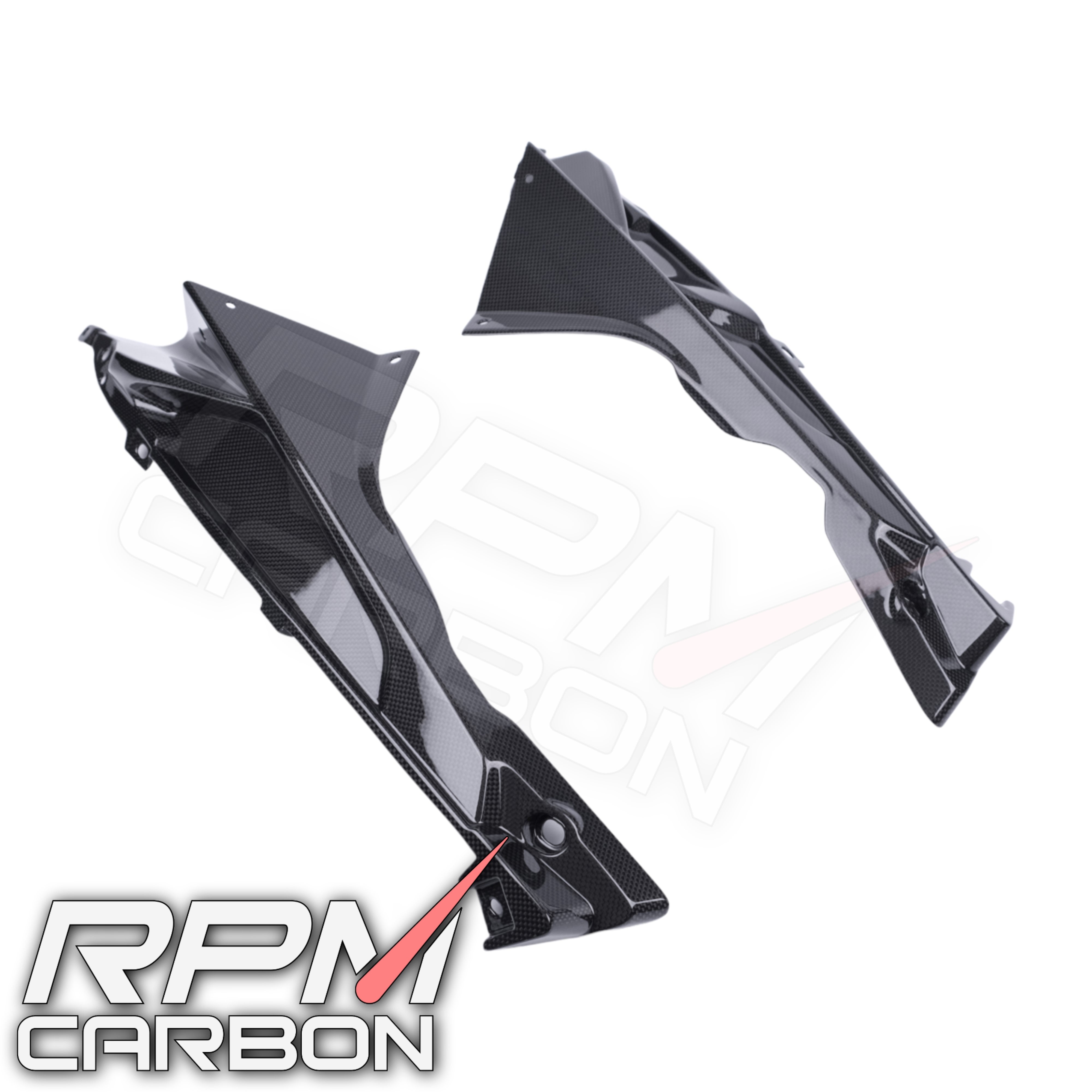 BMW HP4 S1000RR Carbon Fiber Upper Side Fairings Cowls