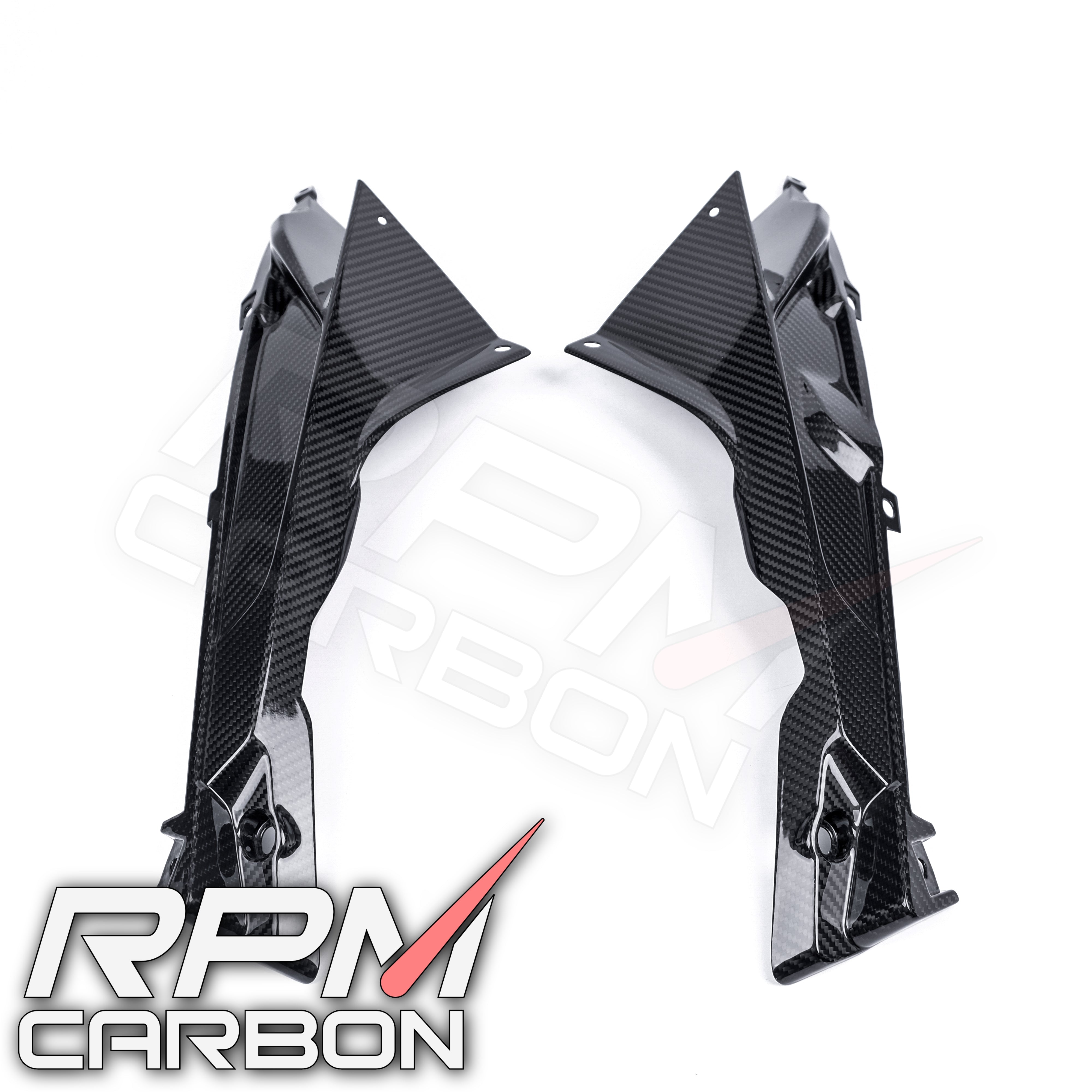 BMW HP4 S1000RR Carbon Fiber Upper Side Fairings Cowls