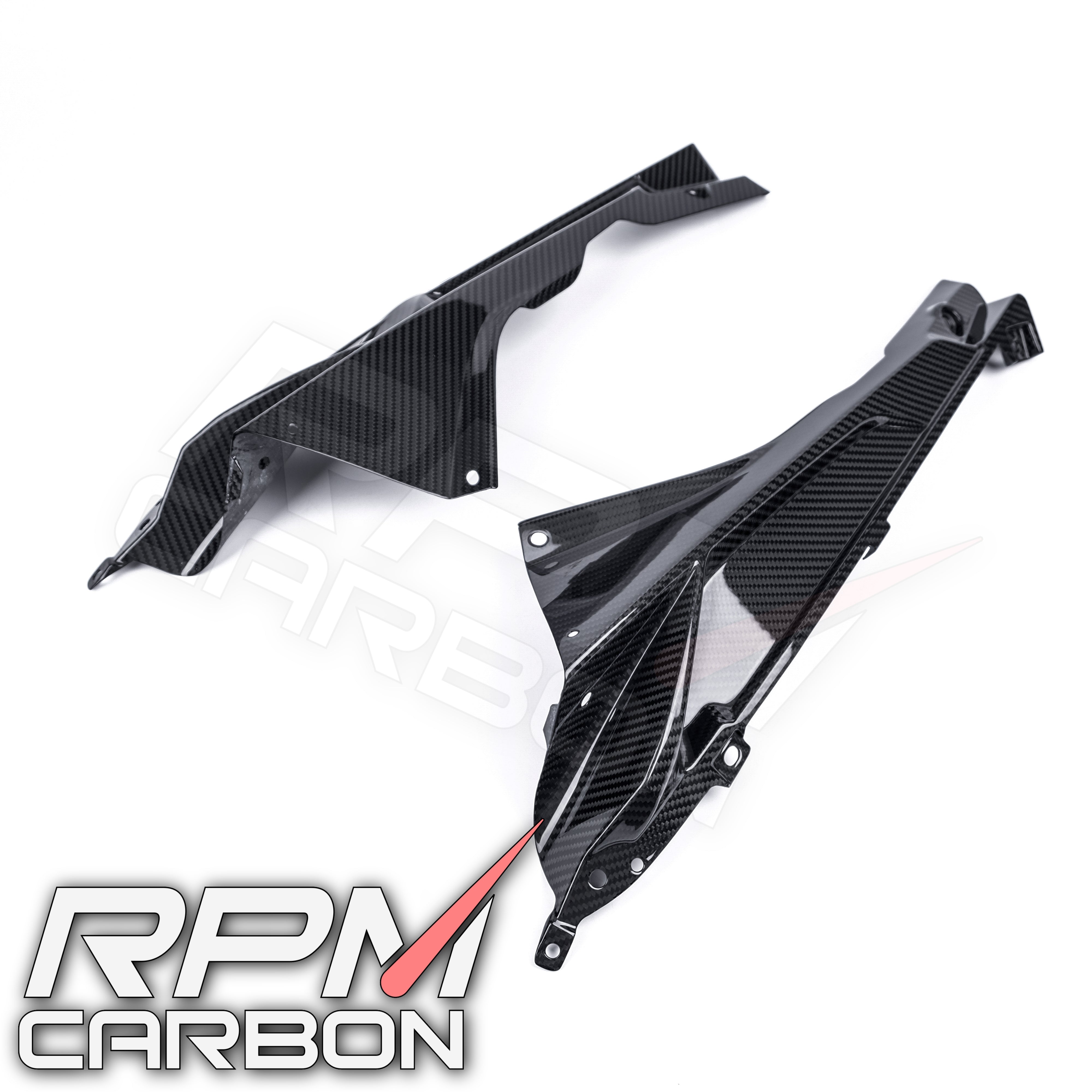 BMW HP4 S1000RR Carbon Fiber Upper Side Fairings Cowls