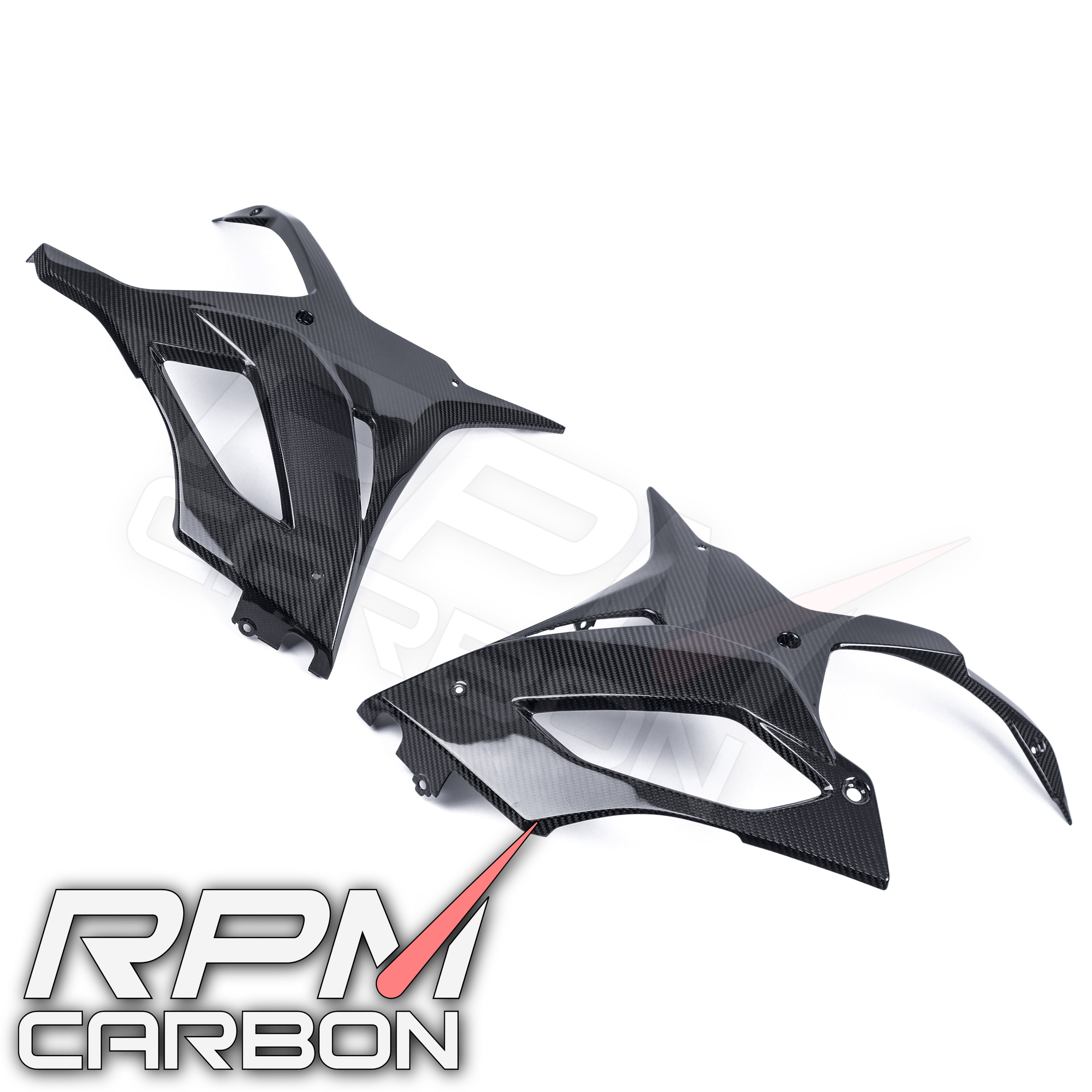 BMW S1000RR Carbon Fiber Lower Side Fairings