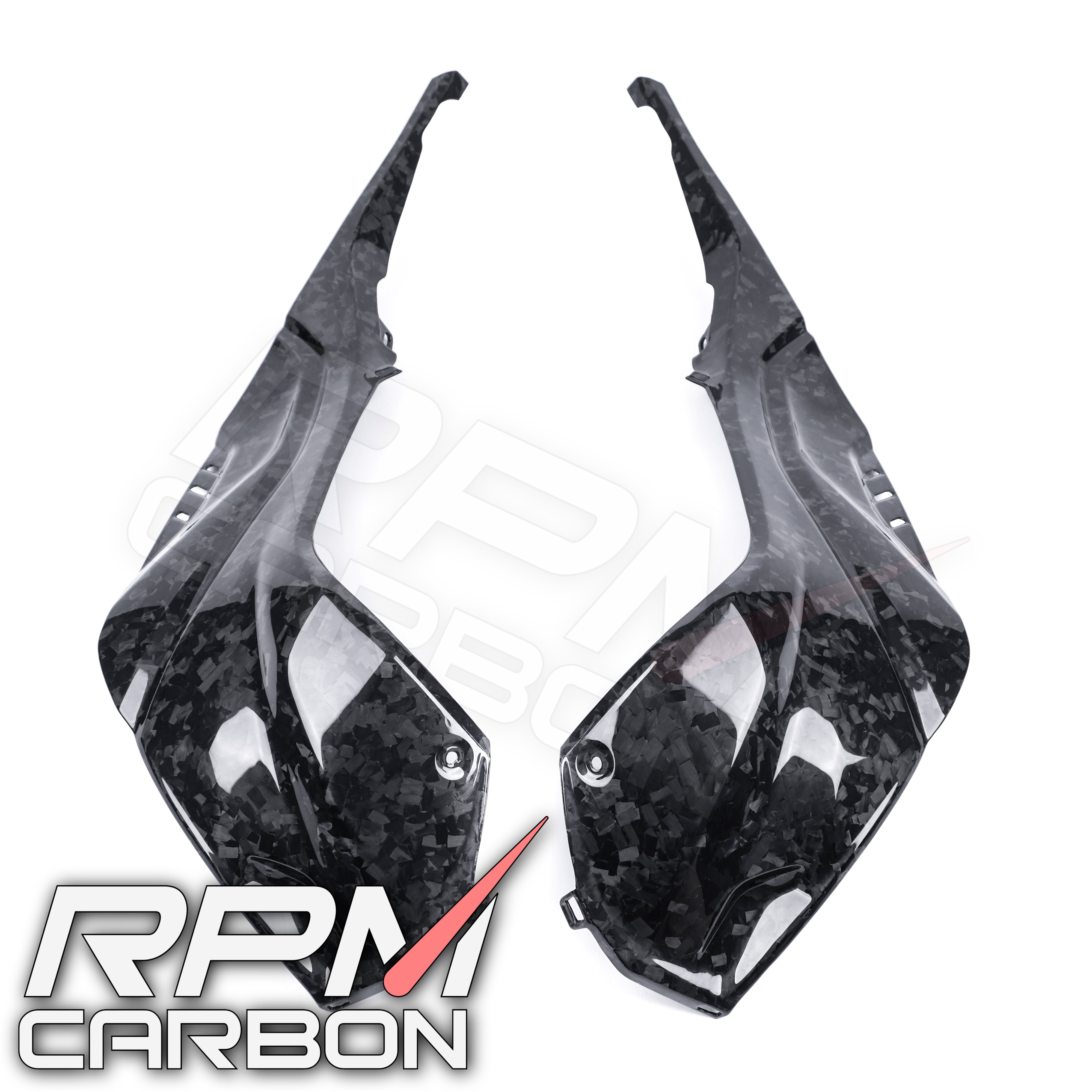 BMW S1000RR S1000R Carbon Fiber Tank Side Panels (Fully Enclosed)