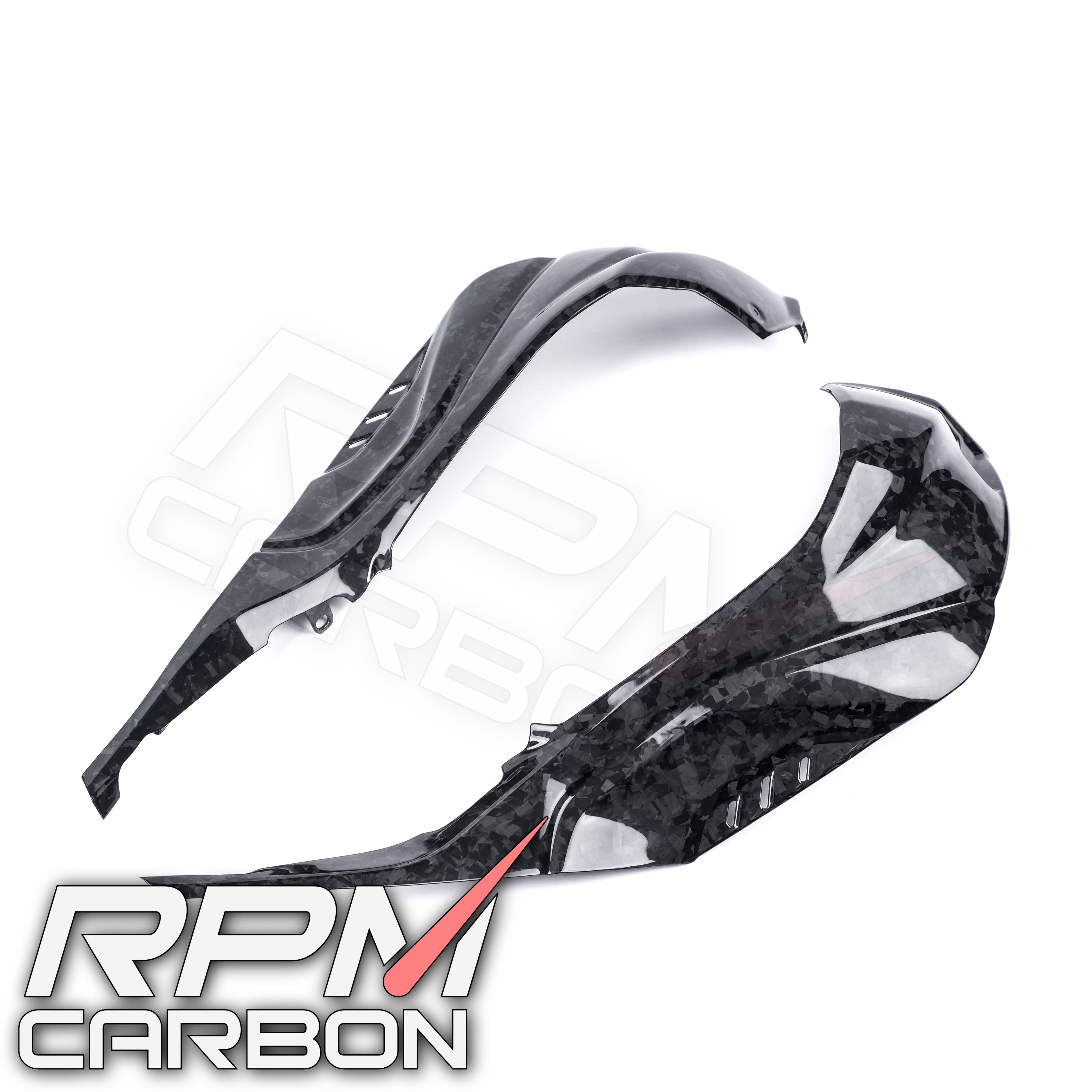 BMW S1000RR S1000R Carbon Fiber Tank Side Panels (Fully Enclosed)