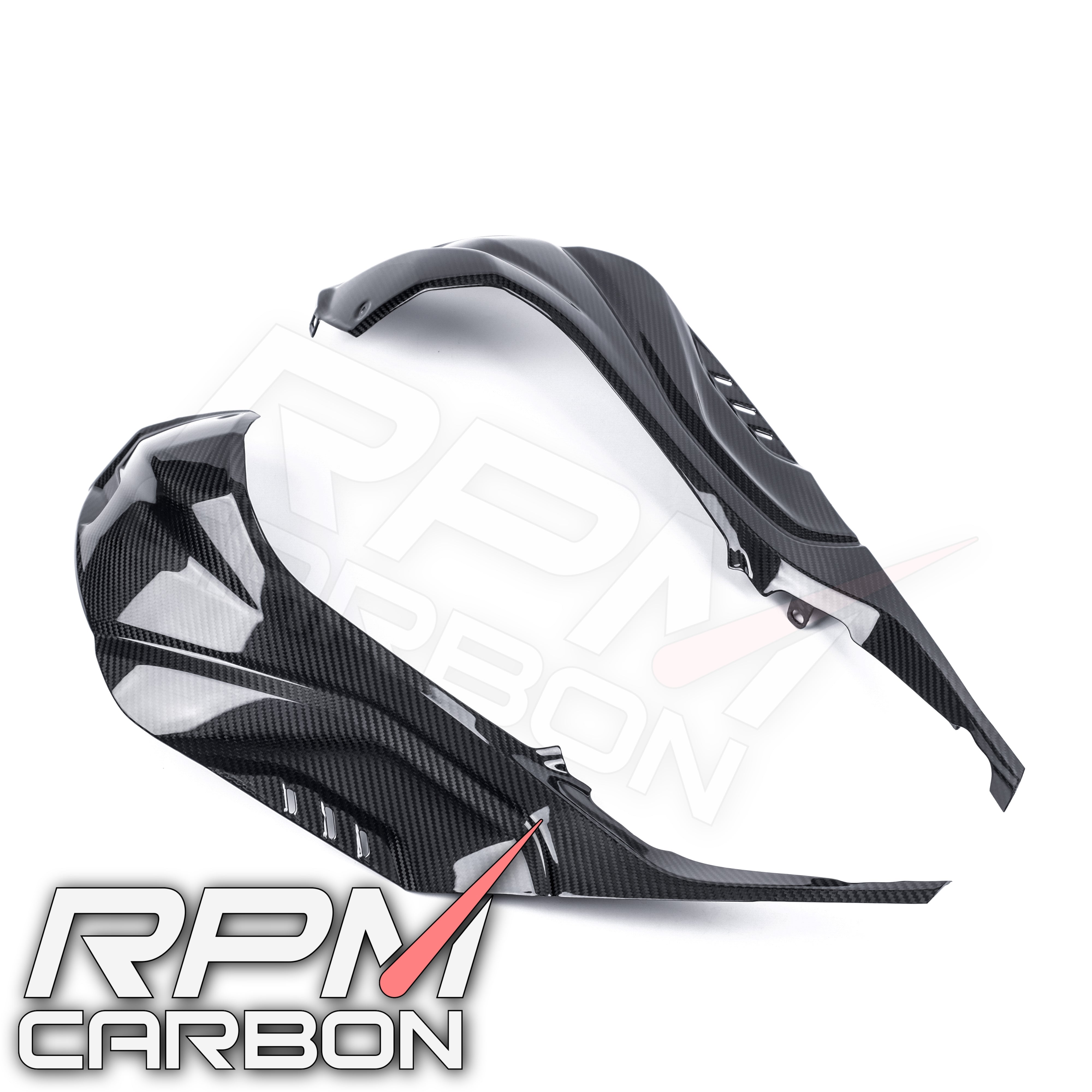 BMW S1000RR S1000R Carbon Fiber Tank Side Panels (Fully Enclosed)