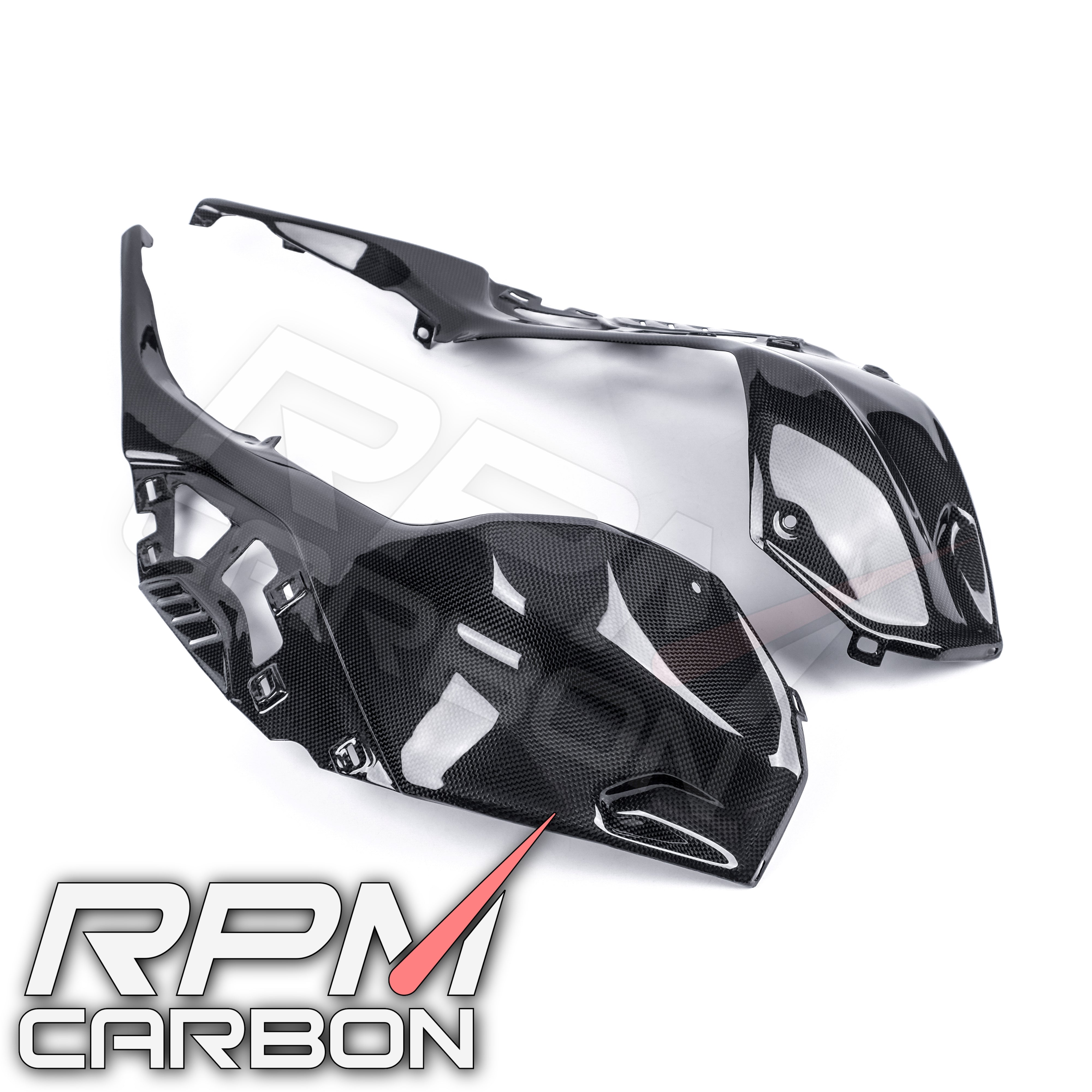 BMW S1000RR Carbon Fiber Tank Side Panels (OEM Version)
