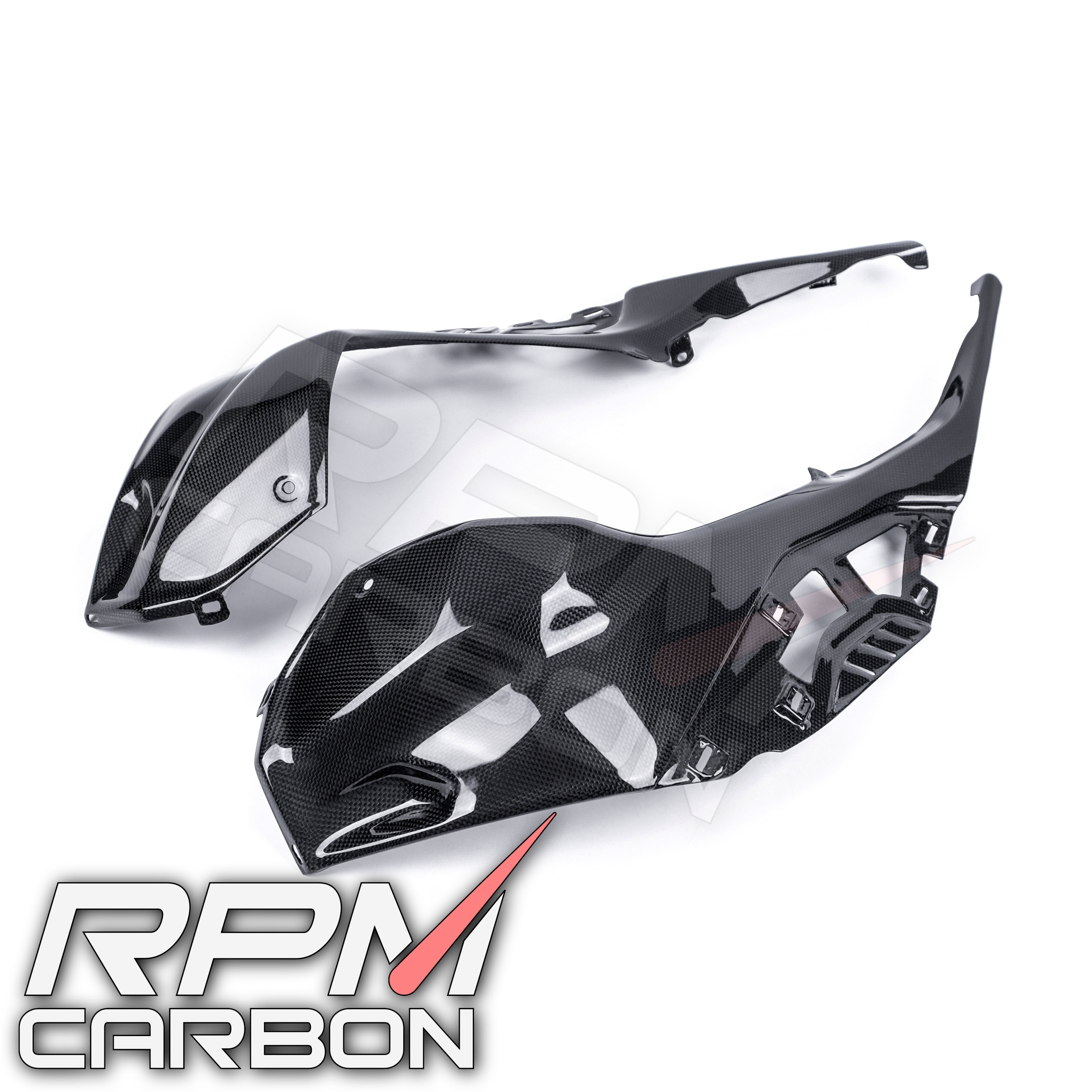 BMW S1000RR Carbon Fiber Tank Side Panels (OEM Version)
