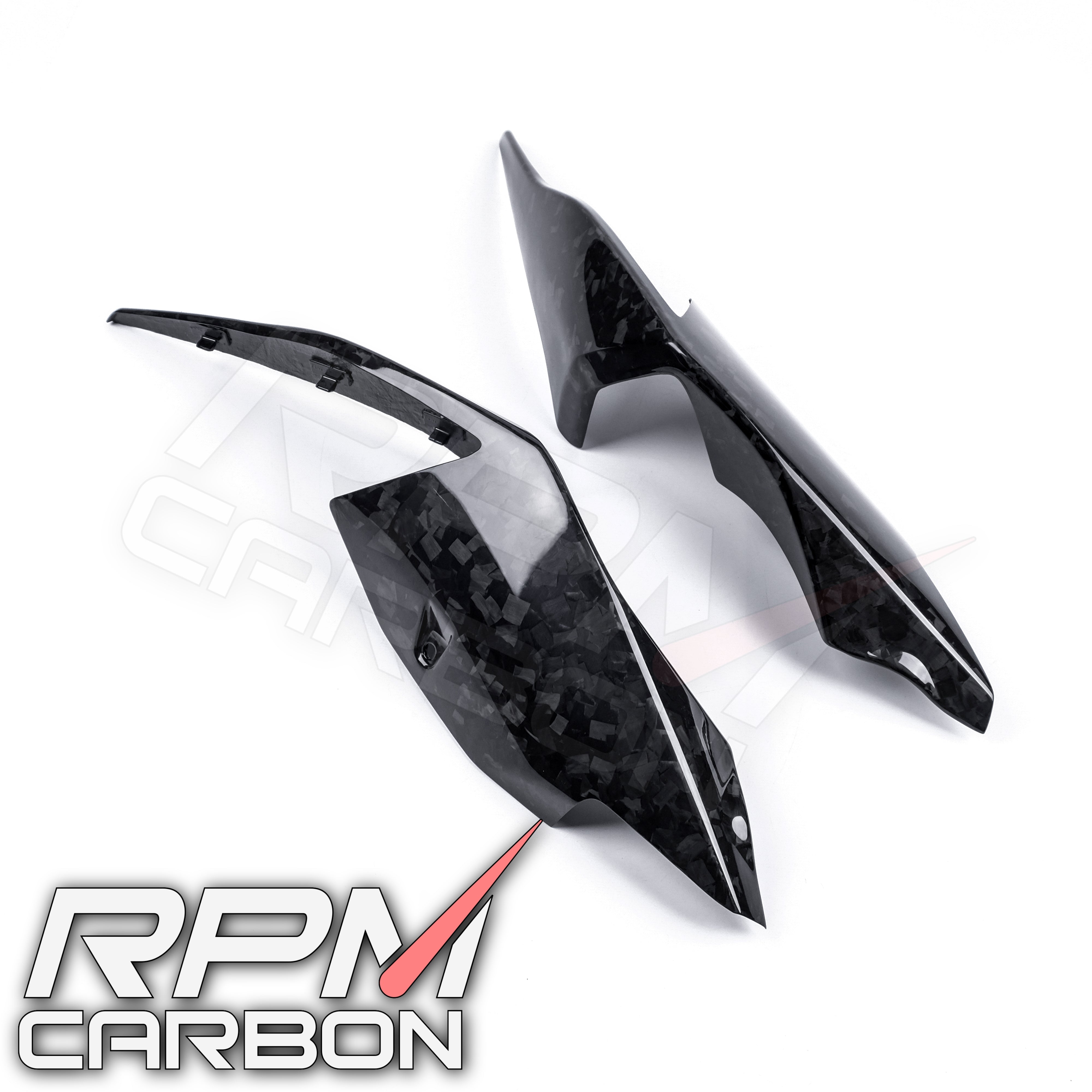 BMW S1000RR Carbon Fiber Tail Side Fairings Panels Cowl