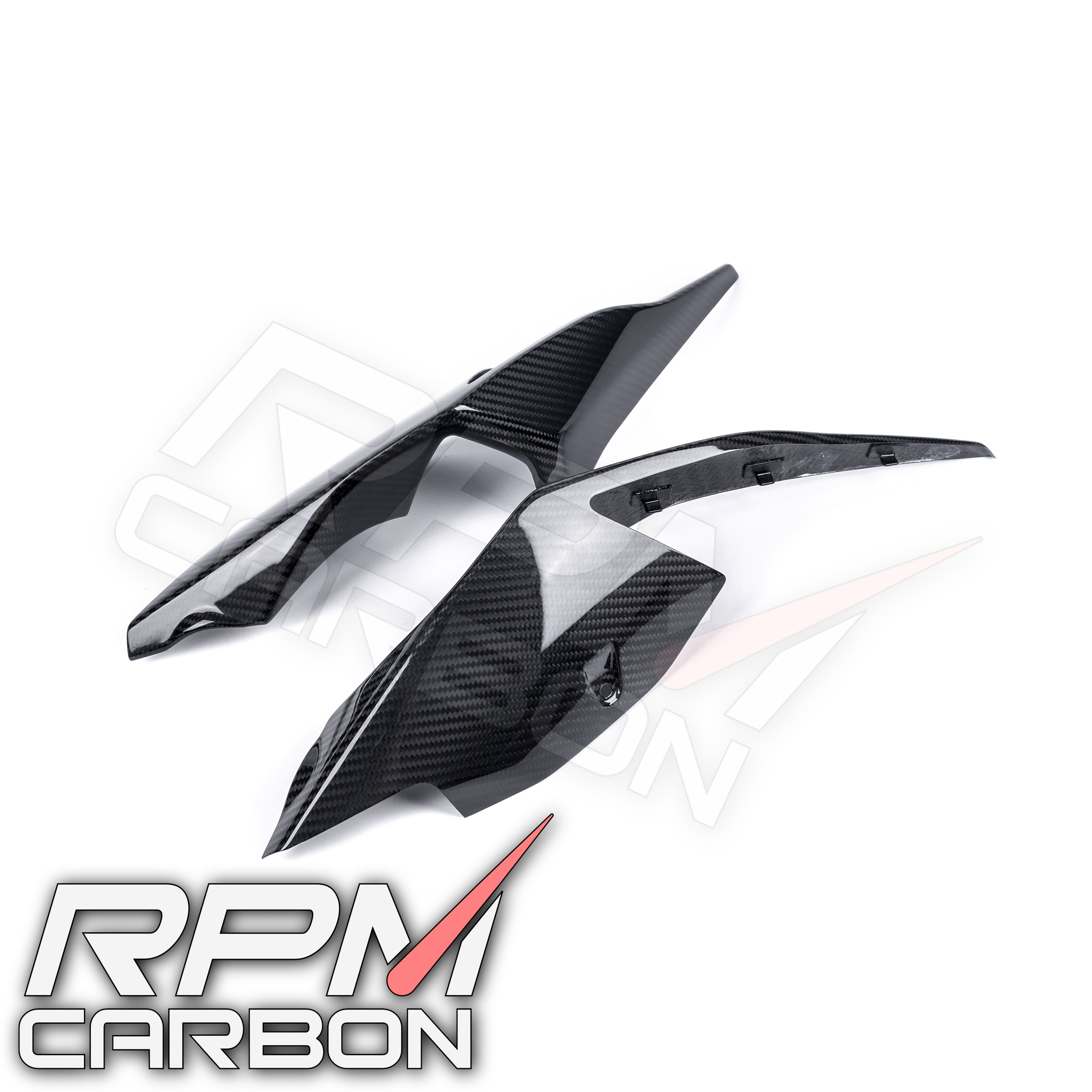 BMW S1000RR Carbon Fiber Tail Side Fairings Panels Cowl