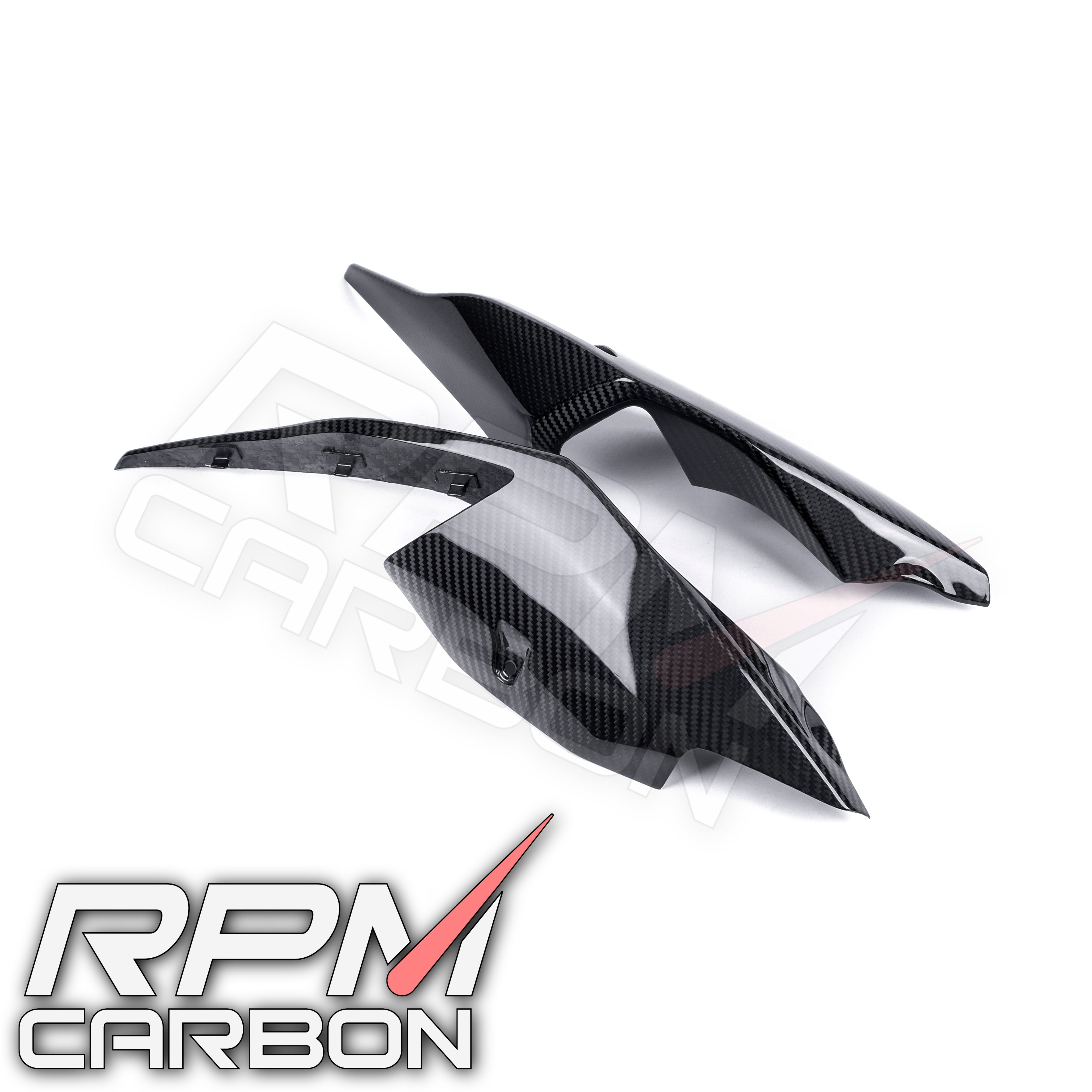 BMW S1000RR Carbon Fiber Tail Side Fairings Panels Cowl