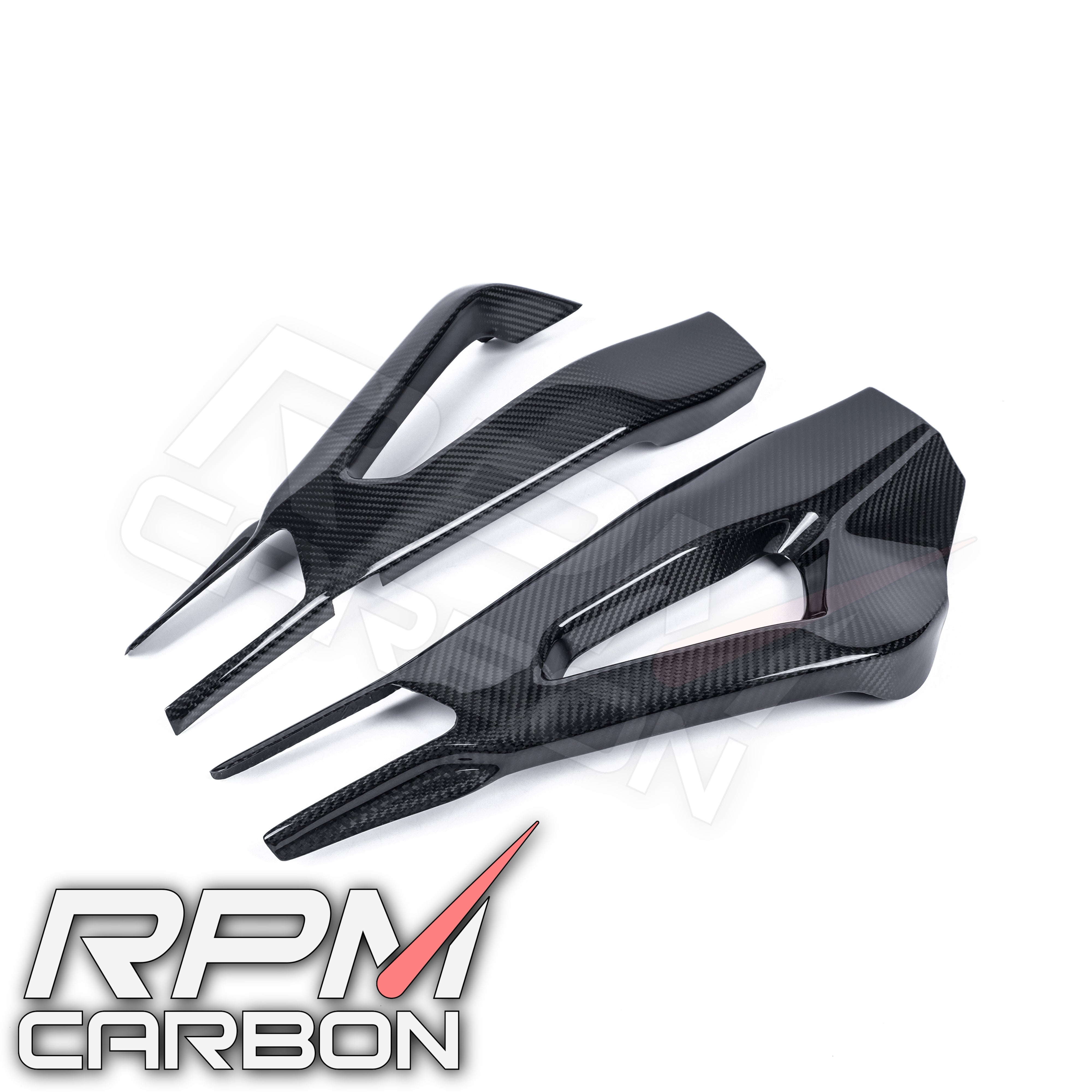 BMW S1000RR Carbon Fiber Swingarm Covers Protectors Style A