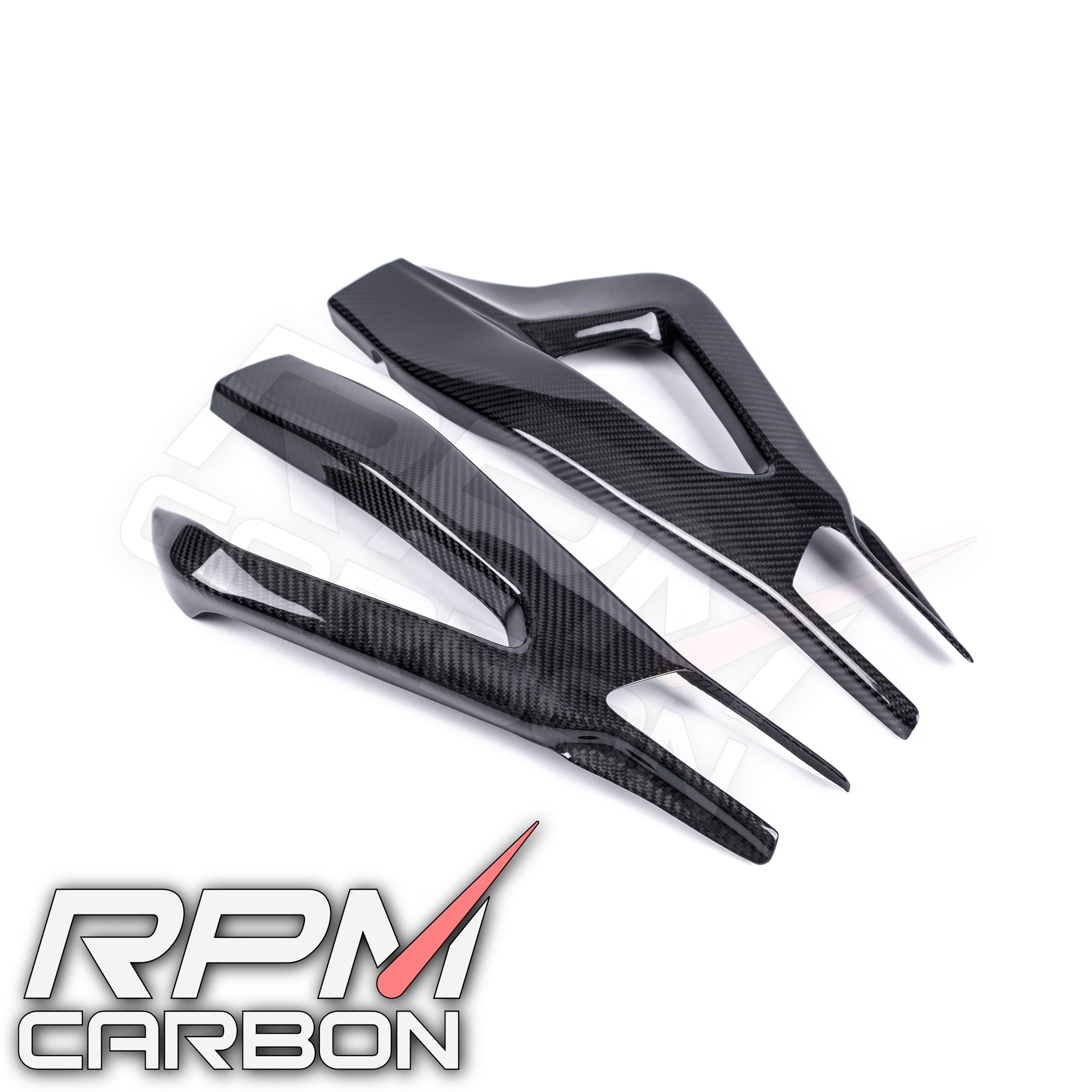 BMW S1000RR Carbon Fiber Swingarm Covers Protectors Style A