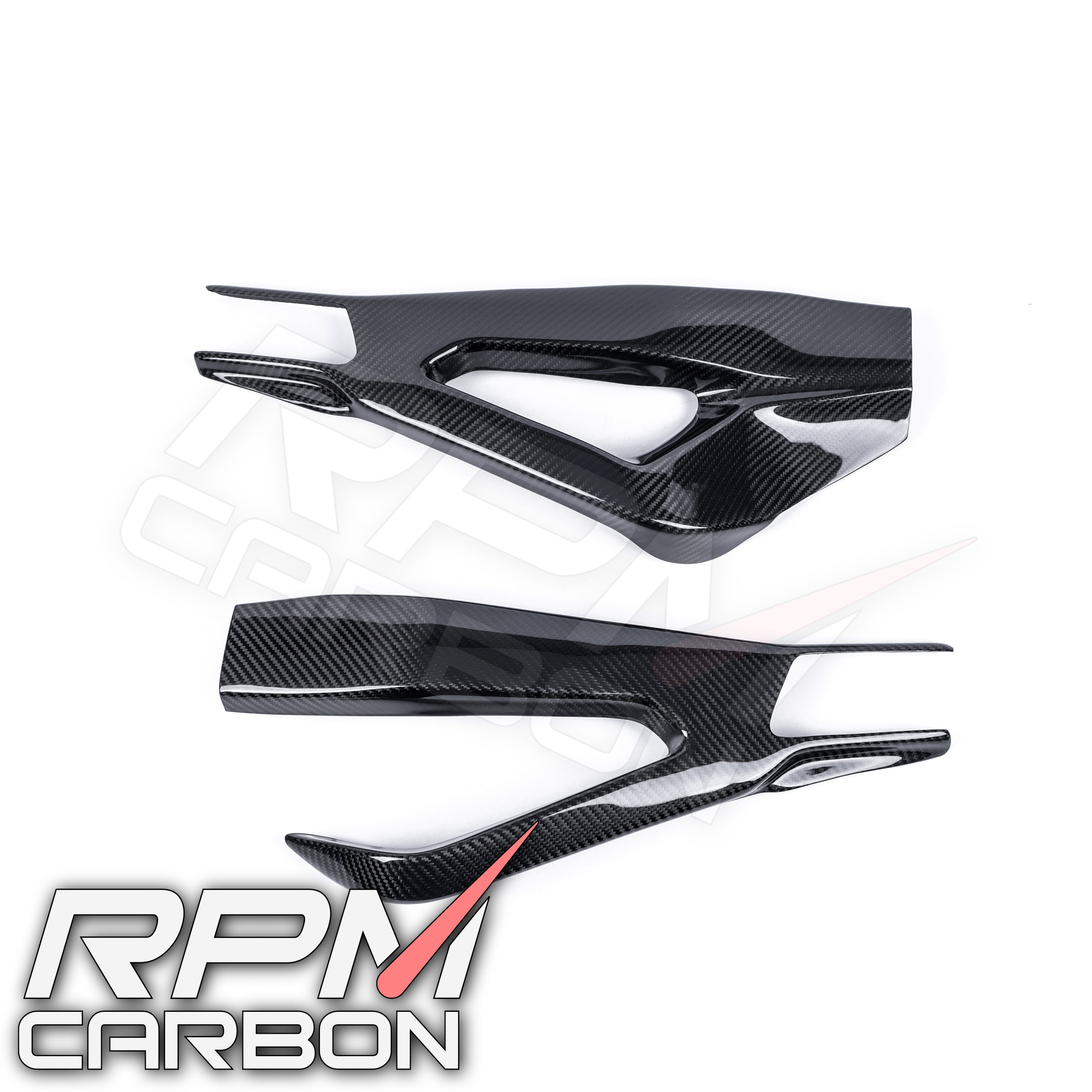 BMW S1000RR Carbon Fiber Swingarm Covers Protectors Style A