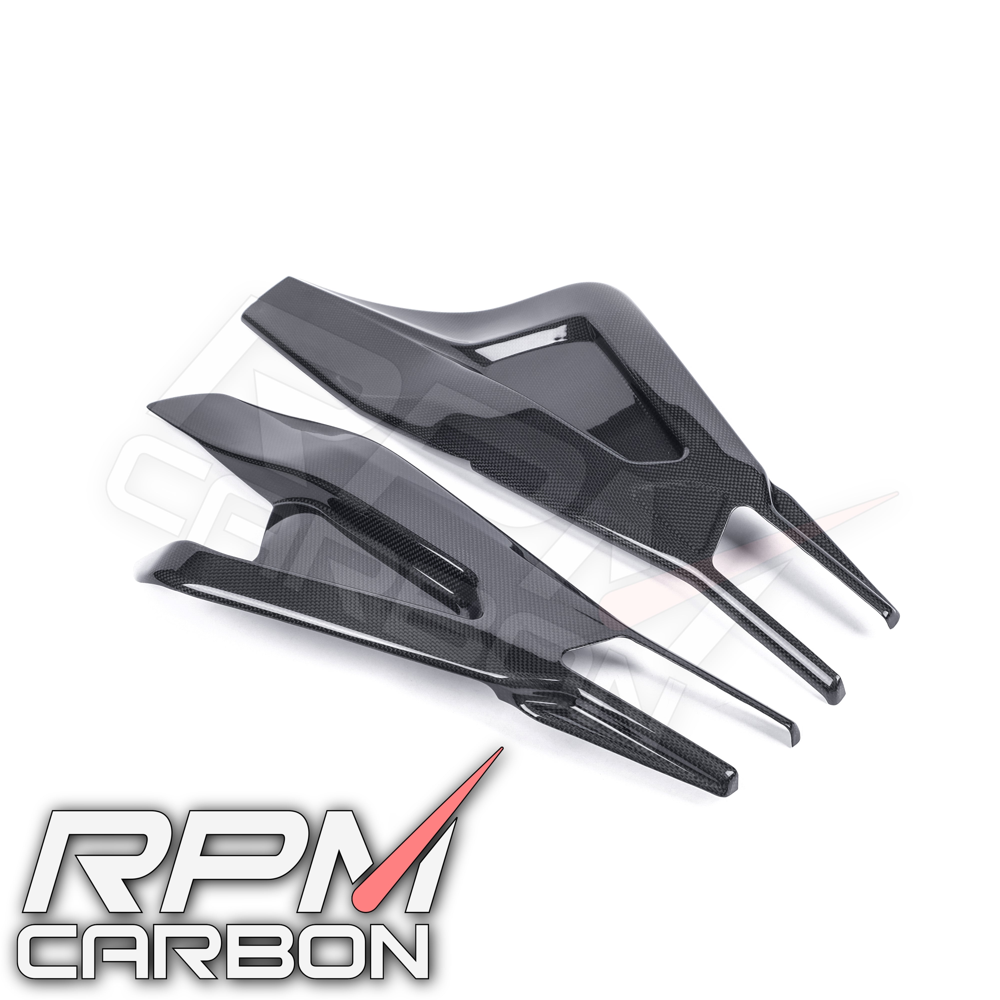 BMW S1000RR S1000R Carbon Fiber Swingarm Covers Protectors Style B WSBK