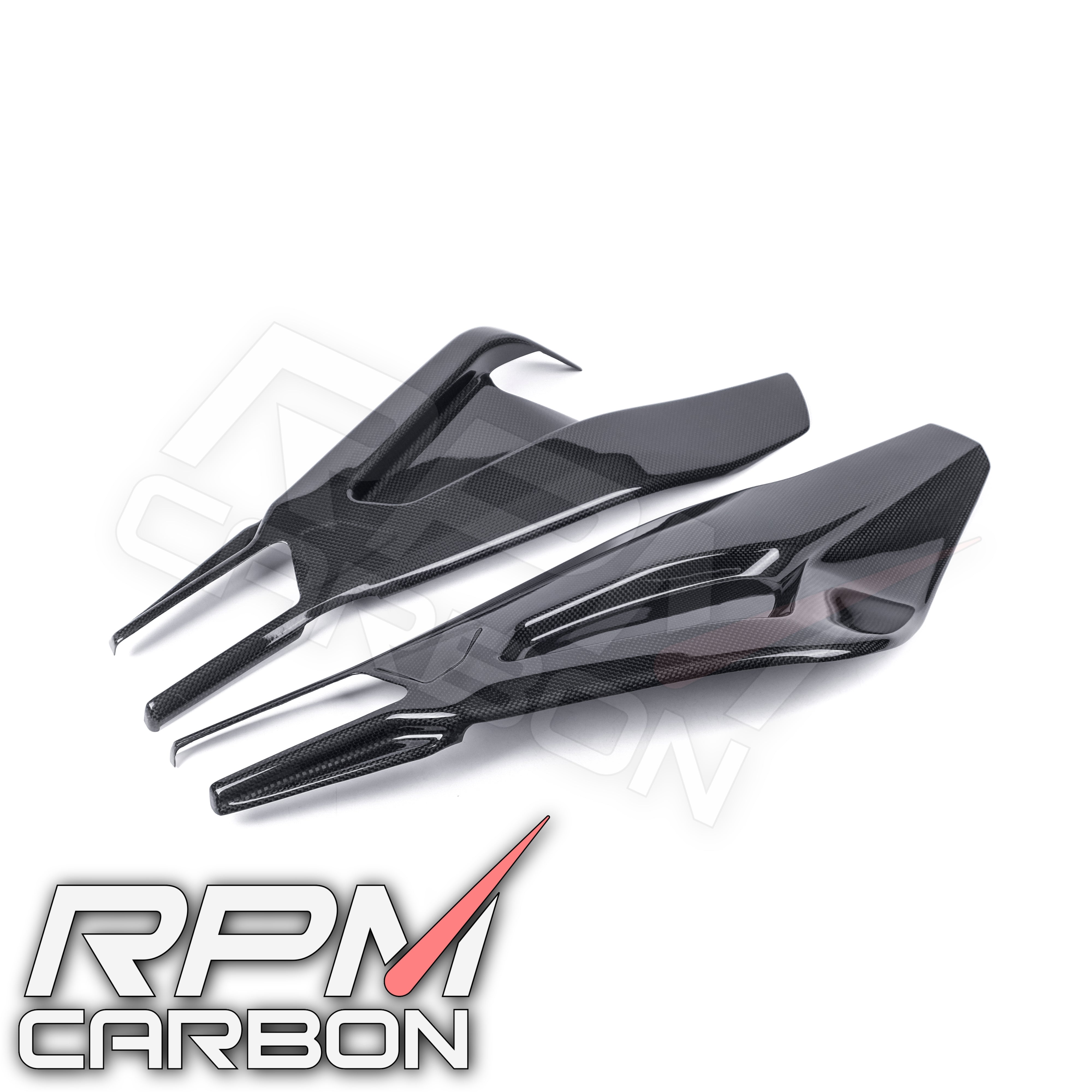 BMW S1000RR S1000R Carbon Fiber Swingarm Covers Protectors Style B WSBK