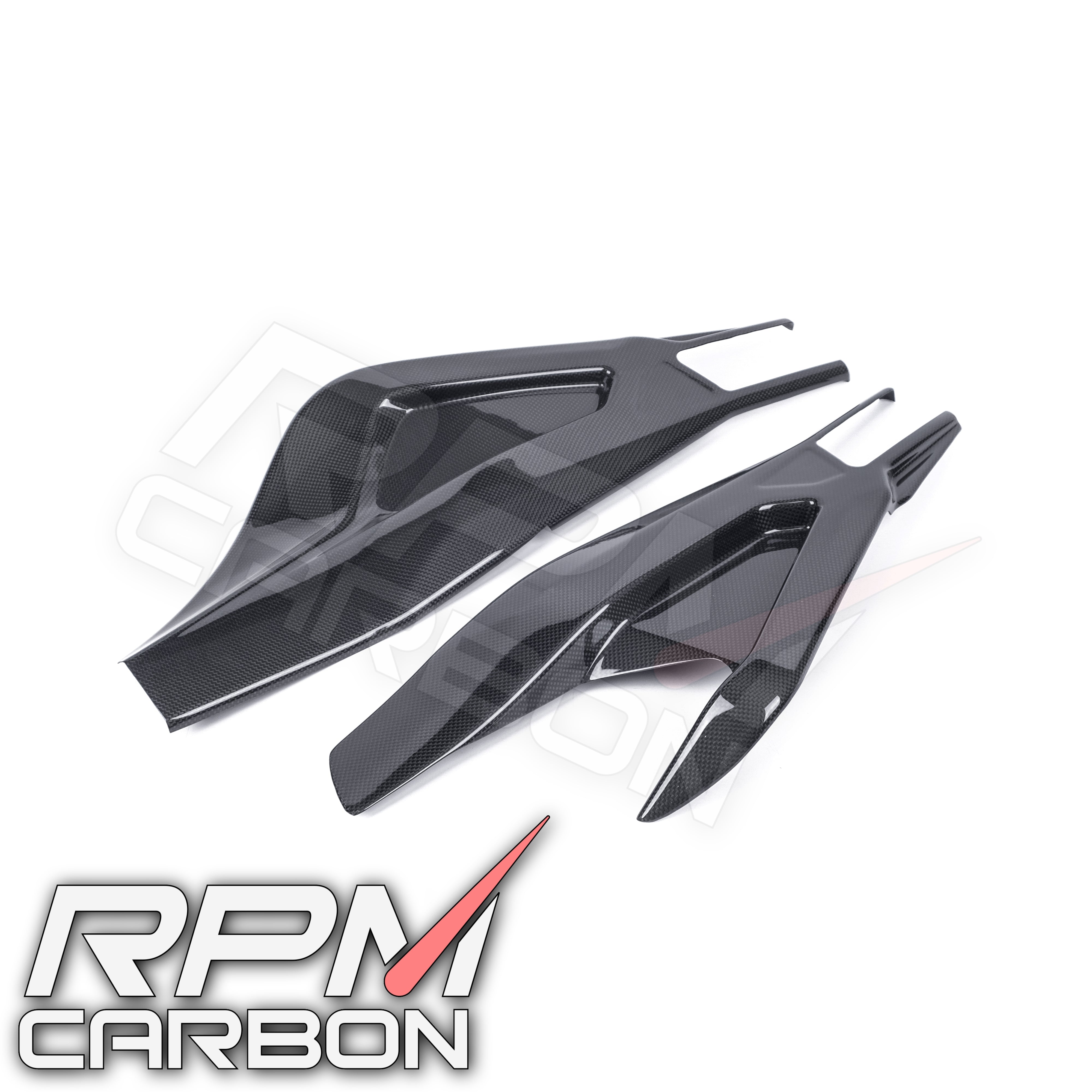 BMW S1000RR S1000R Carbon Fiber Swingarm Covers Protectors Style B WSBK