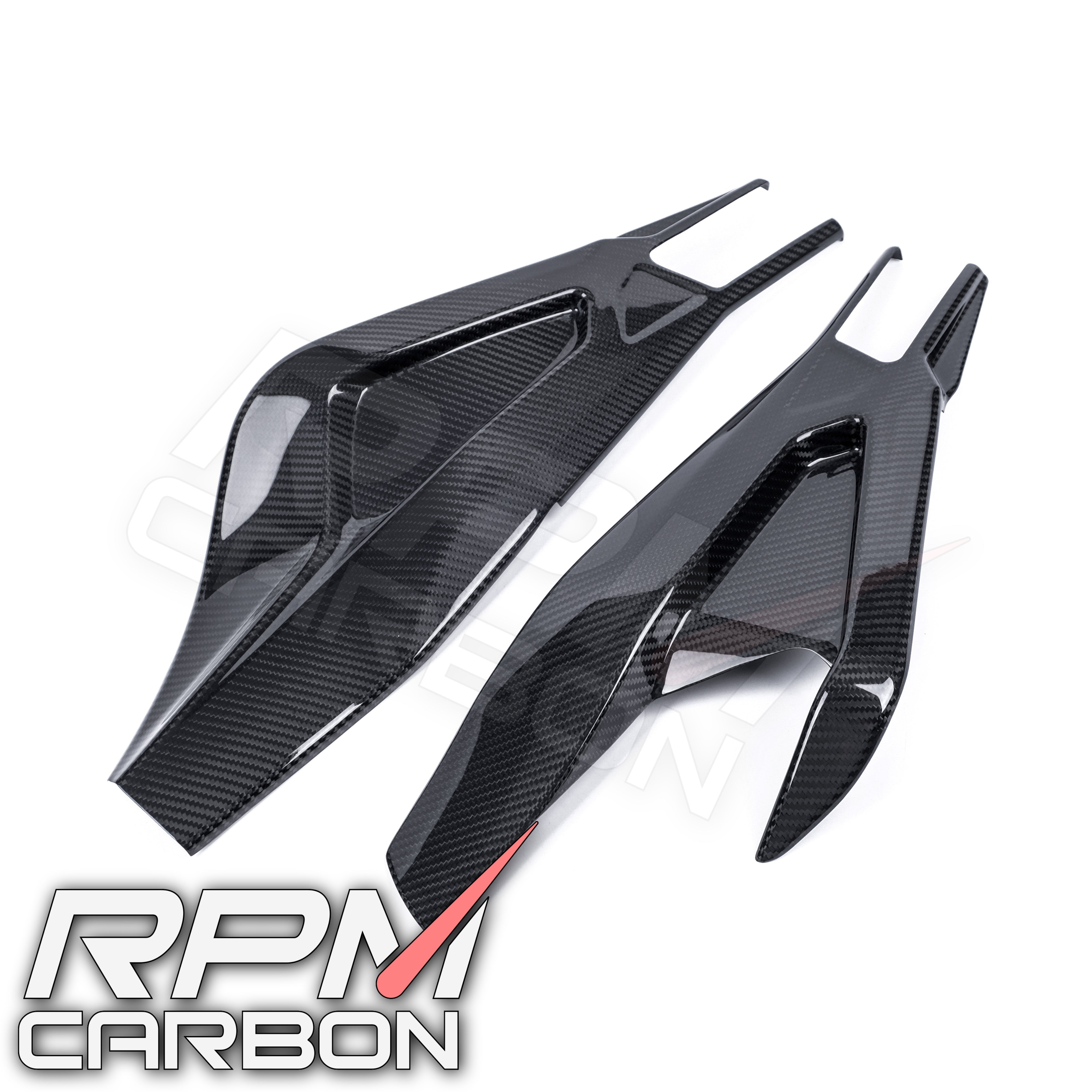 BMW S1000RR S1000R Carbon Fiber Swingarm Covers Protectors Style B WSBK