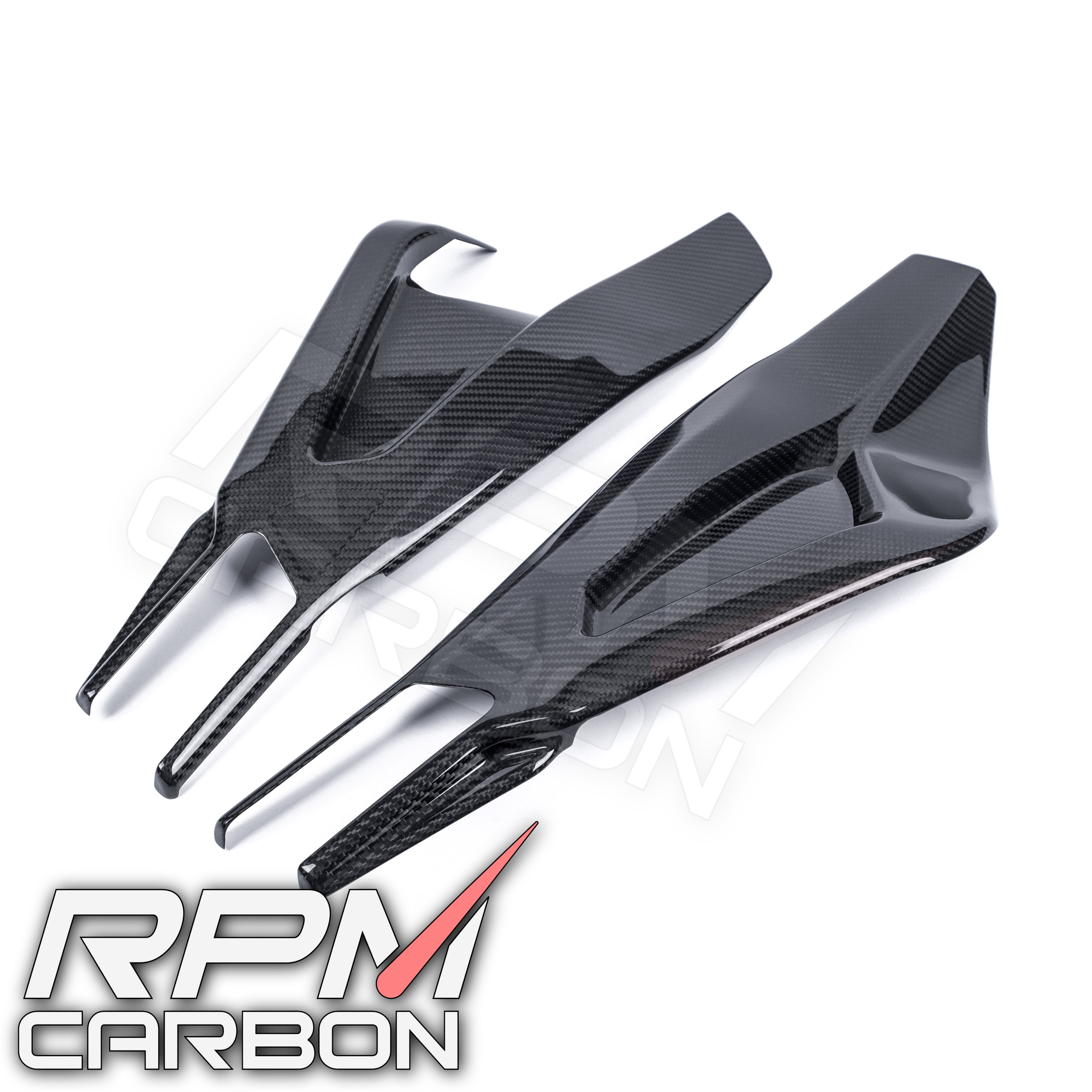 BMW S1000RR S1000R Carbon Fiber Swingarm Covers Protectors Style B WSBK