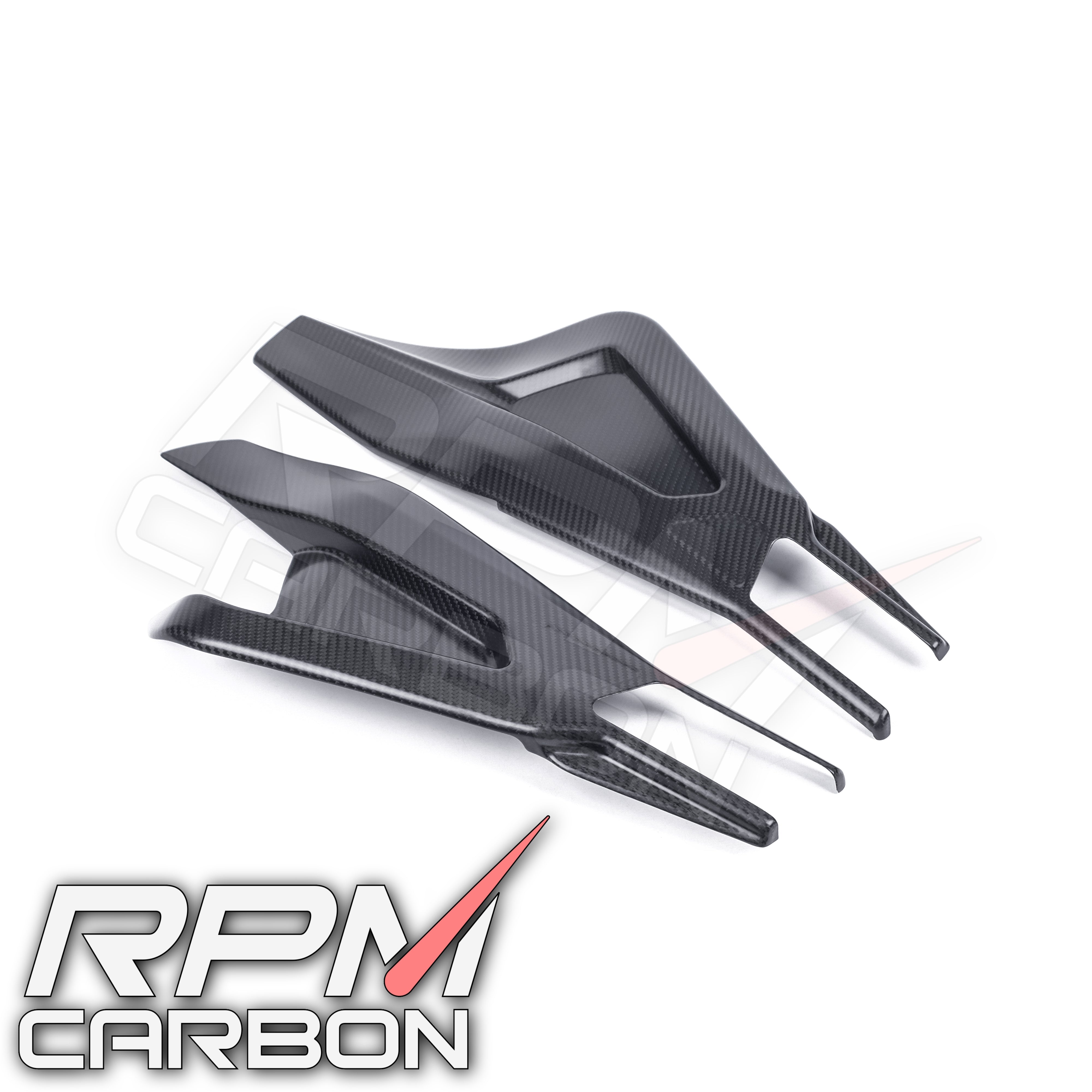 BMW S1000RR S1000R Carbon Fiber Swingarm Covers Protectors Style B WSBK