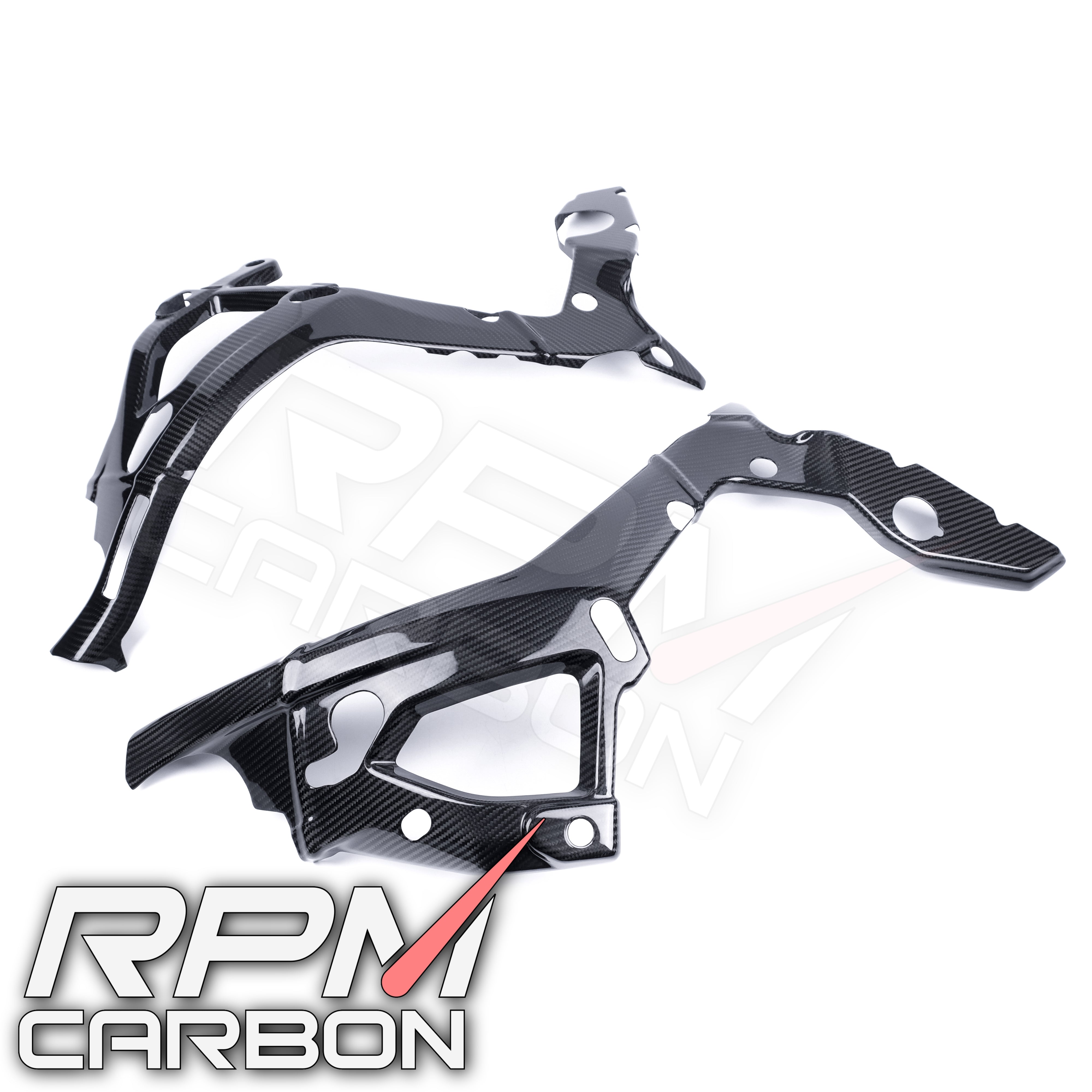 BMW S1000RR S1000R Carbon Fiber Frame Covers Protectors