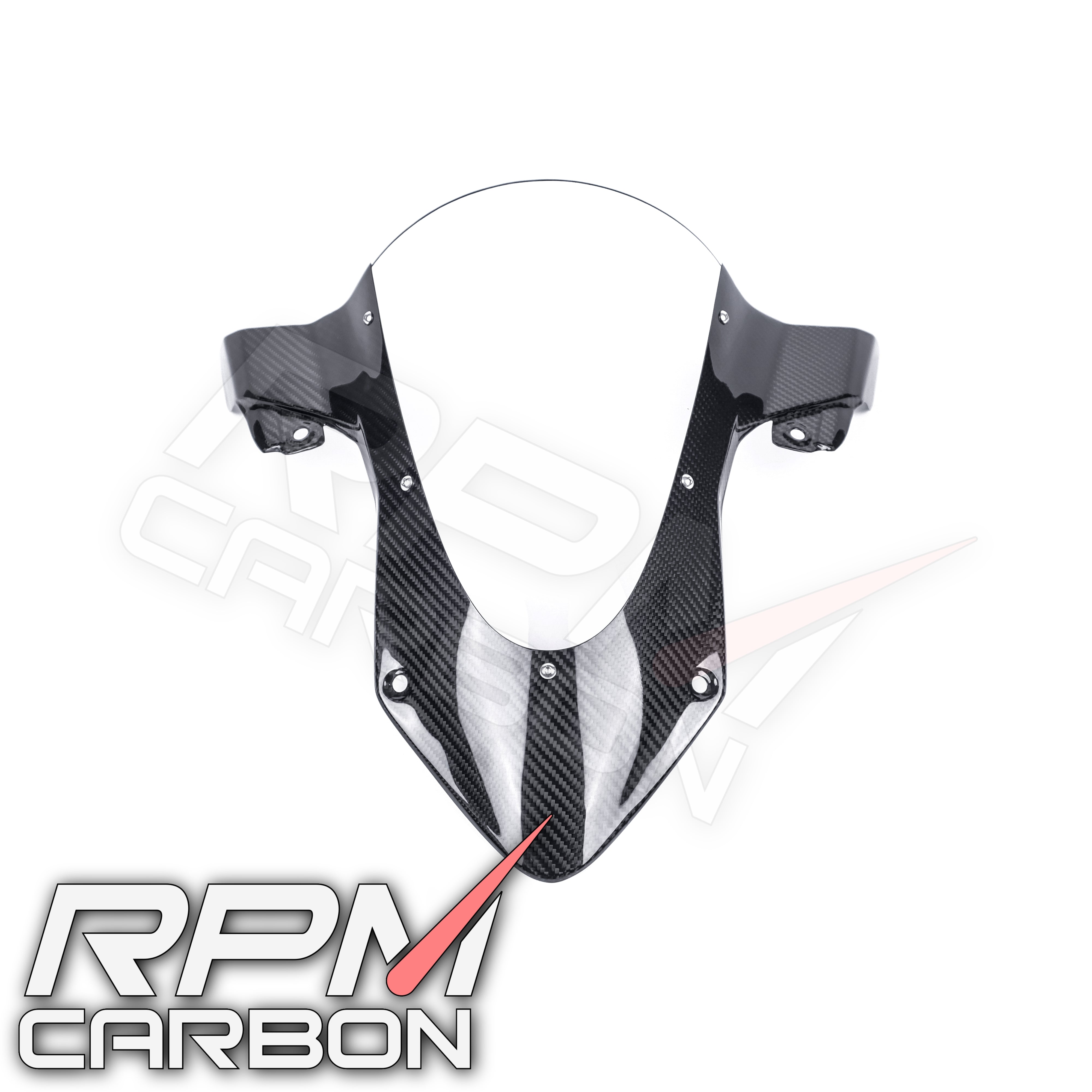 BMW S1000RR Windshield Carbon - Clear Glass (See Description)