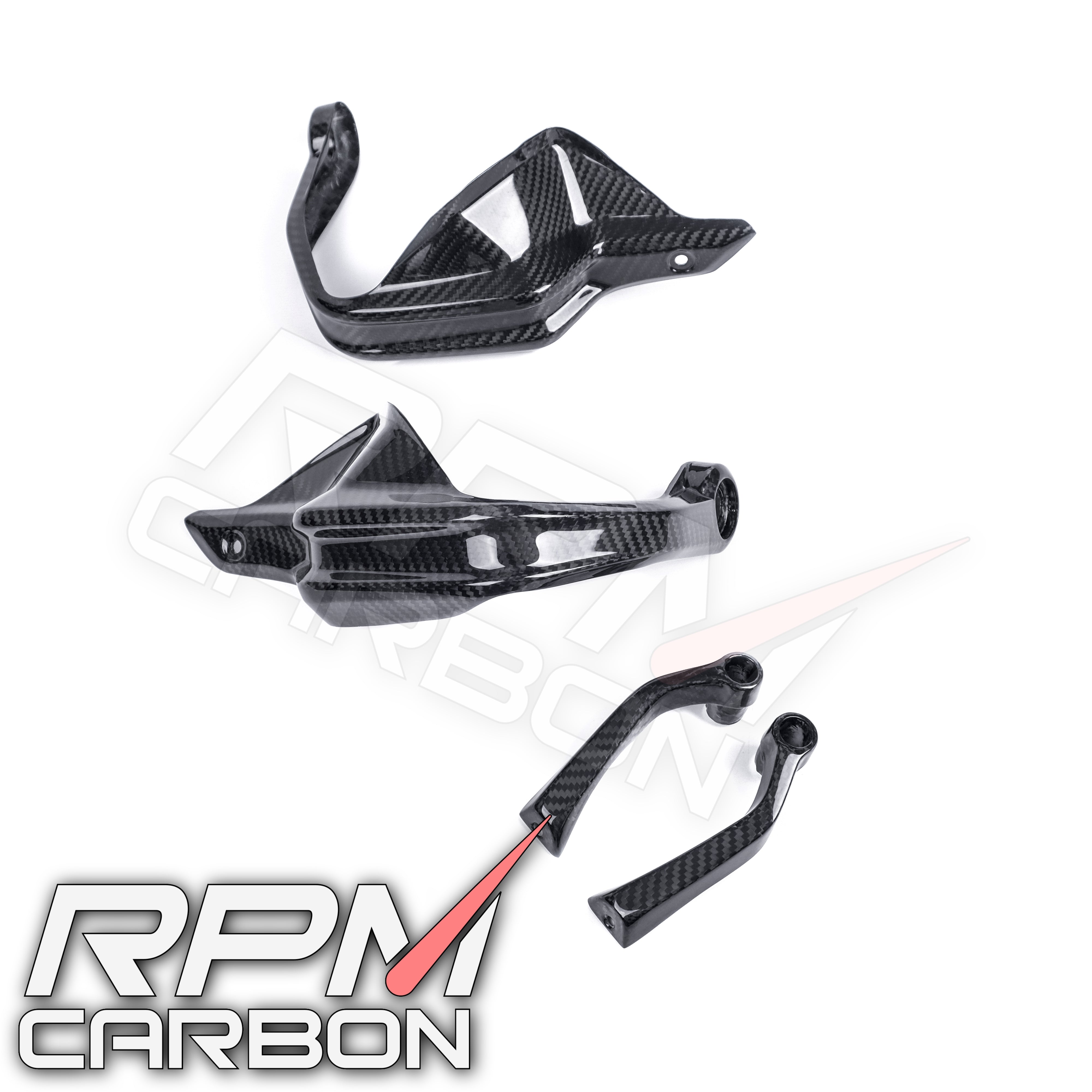 BMW R1200GS R1250GS Carbon Fiber Side Hand Guards