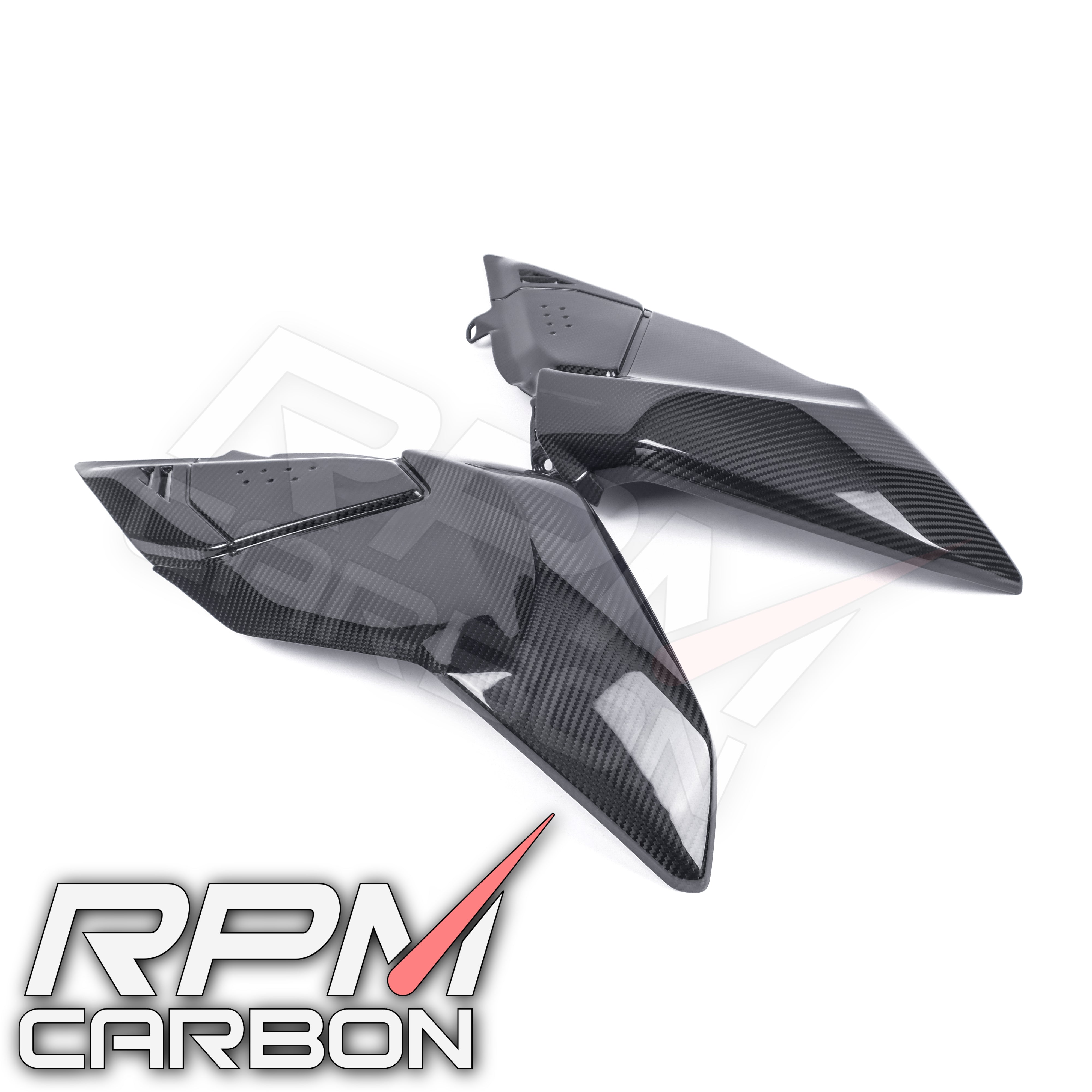 Ducati Hypermotard 698 Carbon Fiber Upper Tank Side Panels