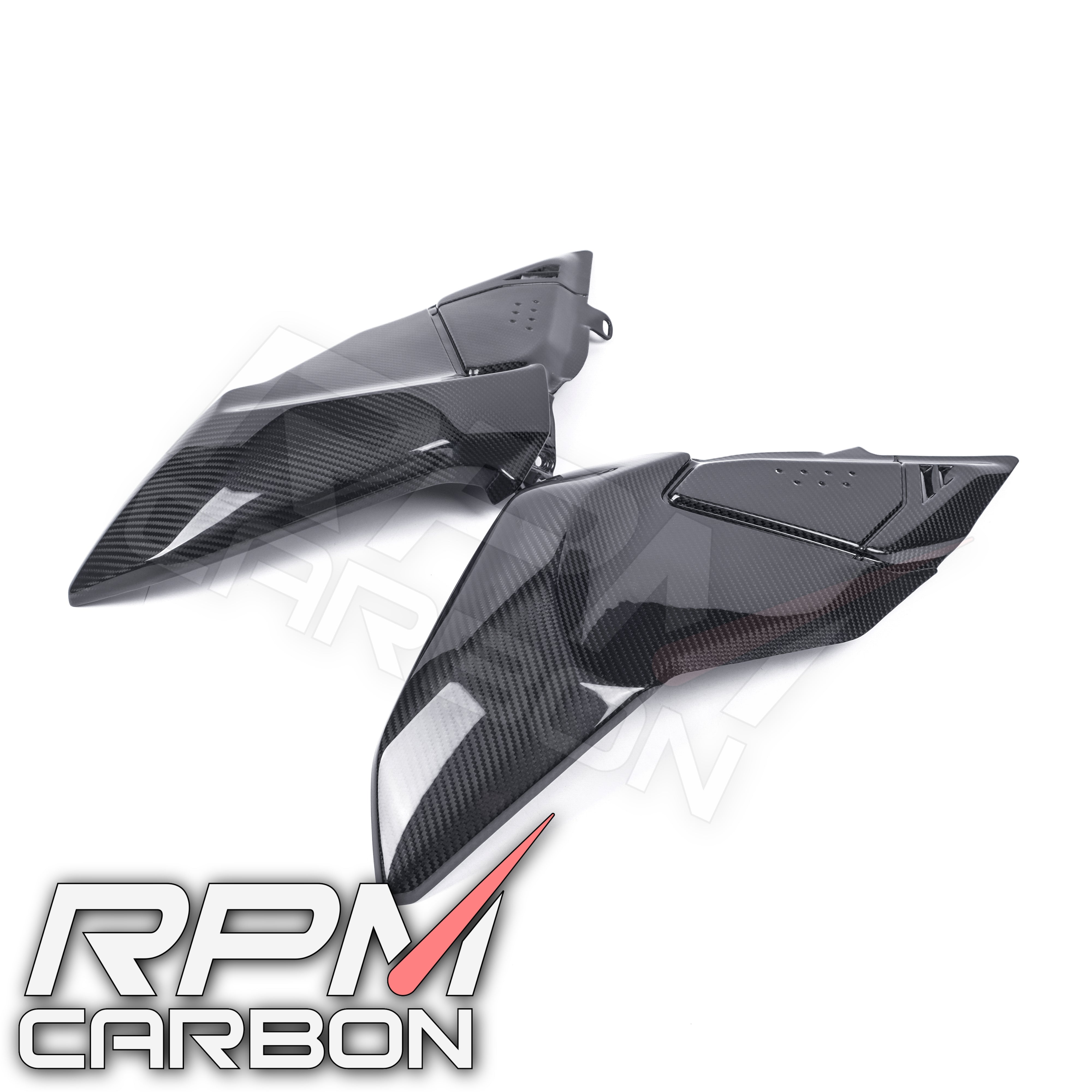 Ducati Hypermotard 698 Carbon Fiber Upper Tank Side Panels