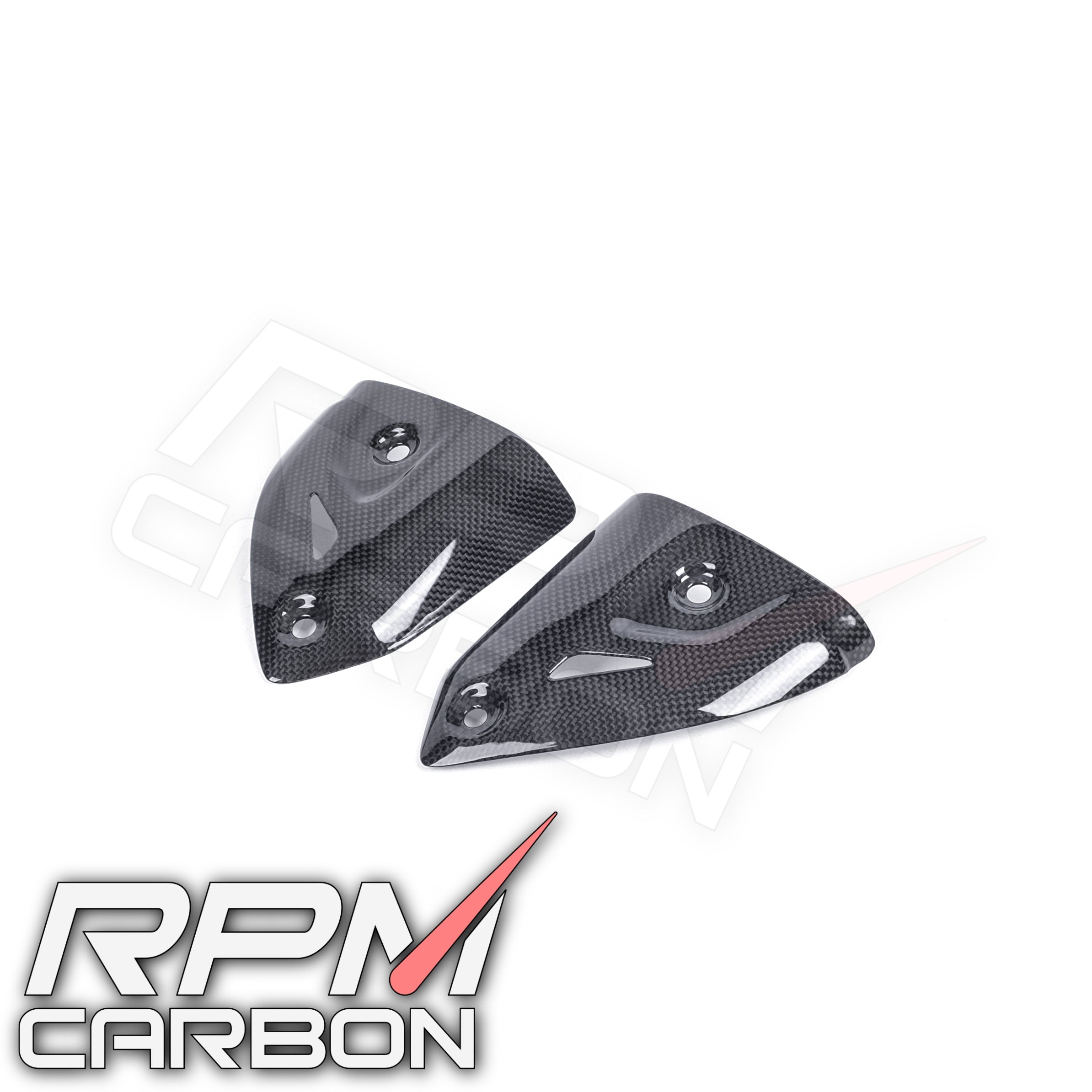 Ducati Panigale 899 1199 1299 959 V2 Carbon Fiber Exhaust Side Covers Termignoni