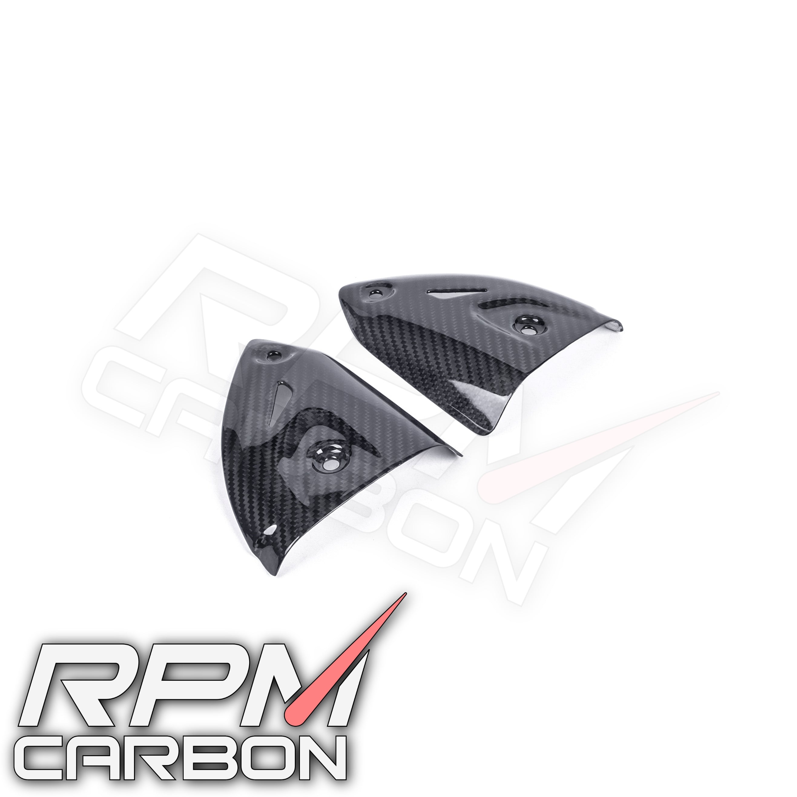 Ducati Panigale 899 1199 1299 959 V2 Carbon Fiber Exhaust Side Covers Termignoni