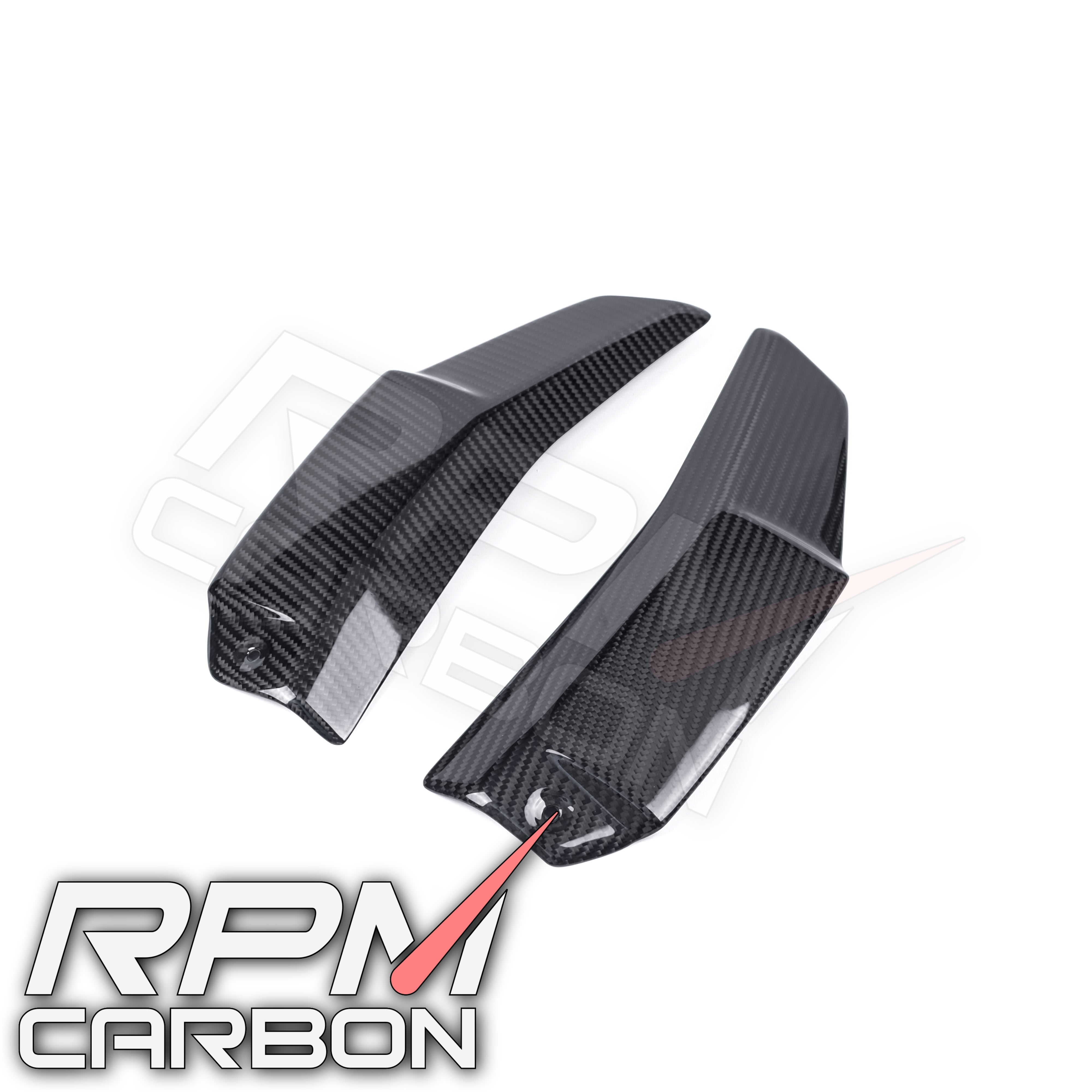 Ducati Streetfighter V4 Carbon Fiber Upper Radiator Guards Panels