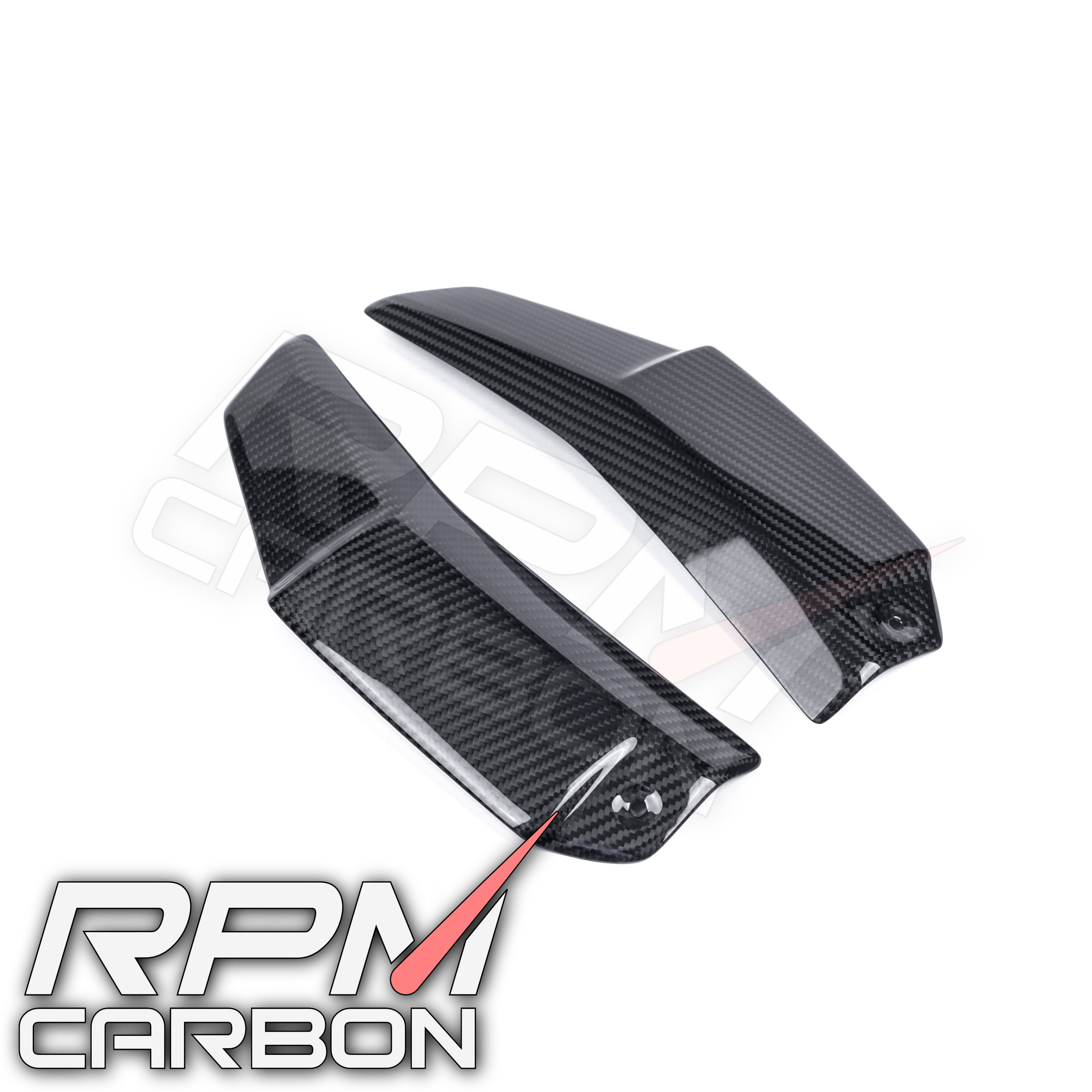 Ducati Streetfighter V4 Carbon Fiber Upper Radiator Guards Panels