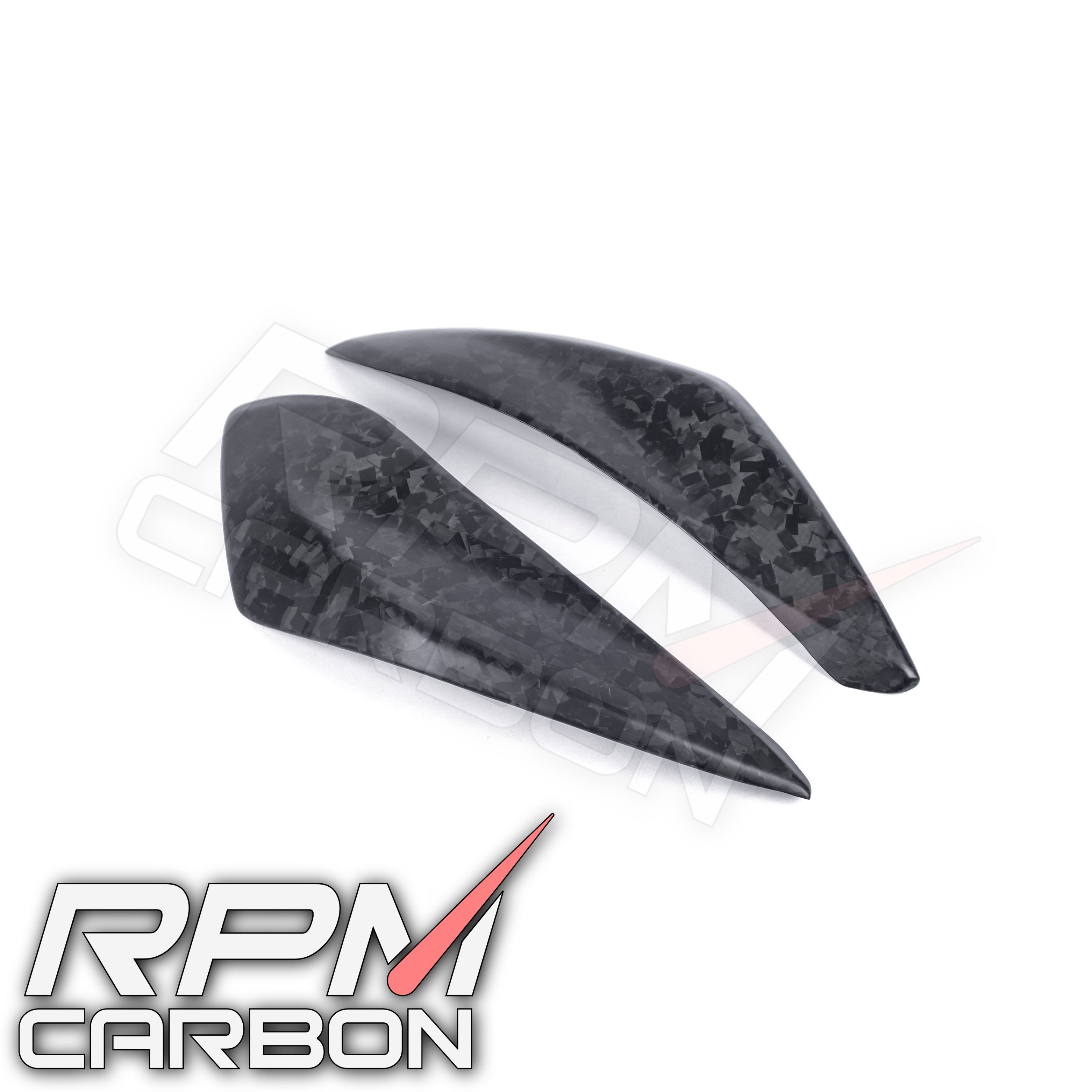 Ducati Hypermotard 950 Carbonfaser-Auspuffseitenabdeckungen