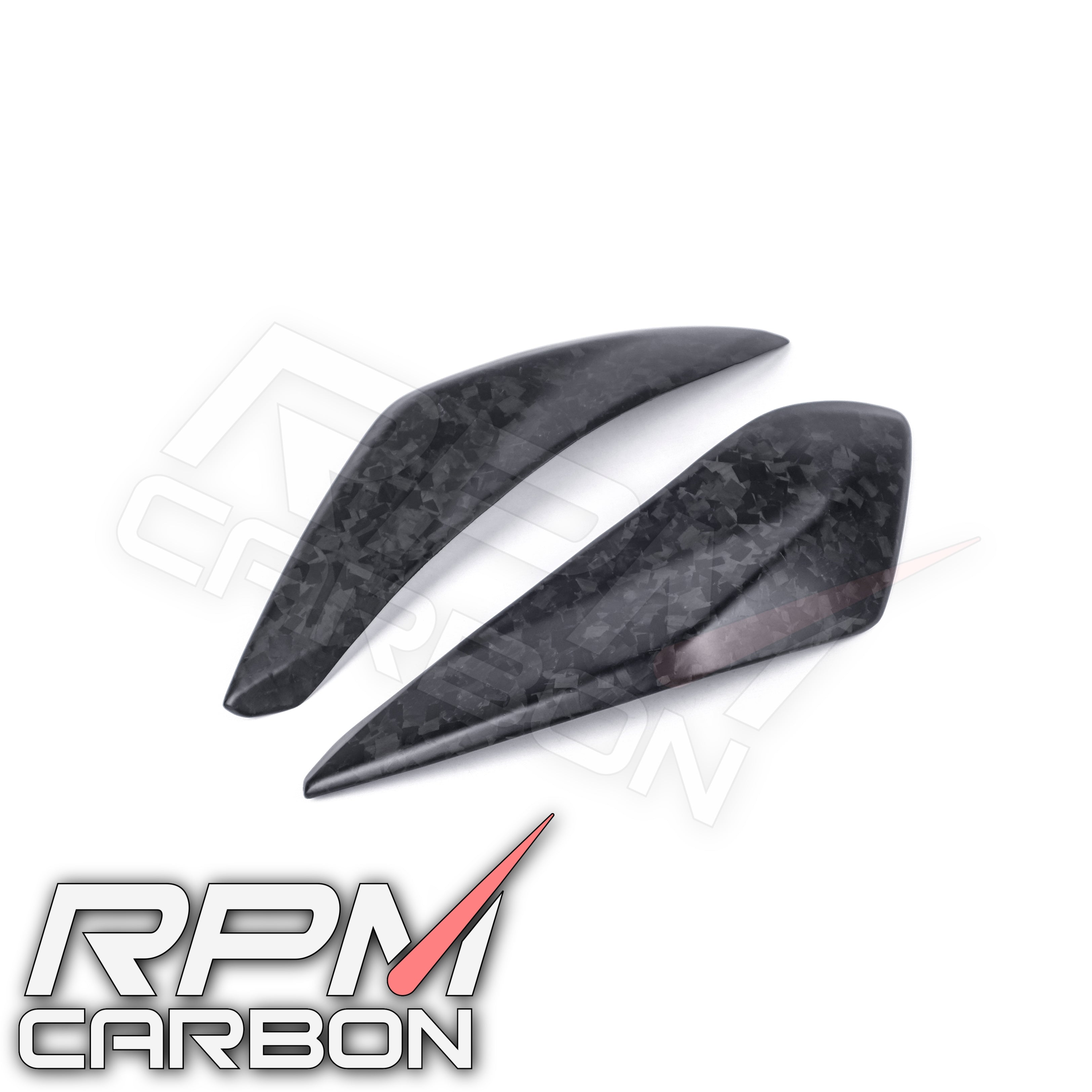 Ducati Hypermotard 950 Carbonfaser-Auspuffseitenabdeckungen