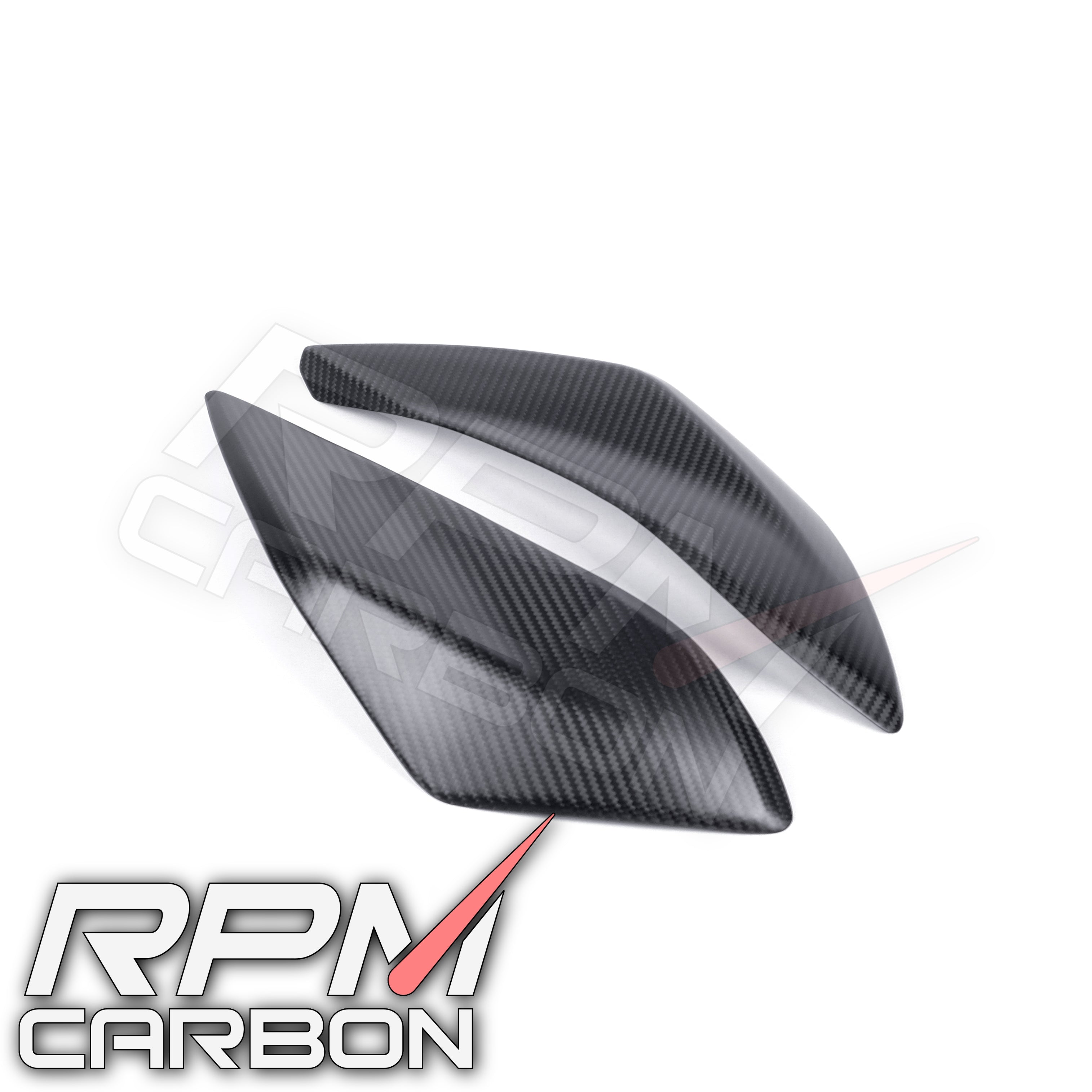 Ducati Hypermotard 950 Carbonfaser-Auspuffseitenabdeckungen