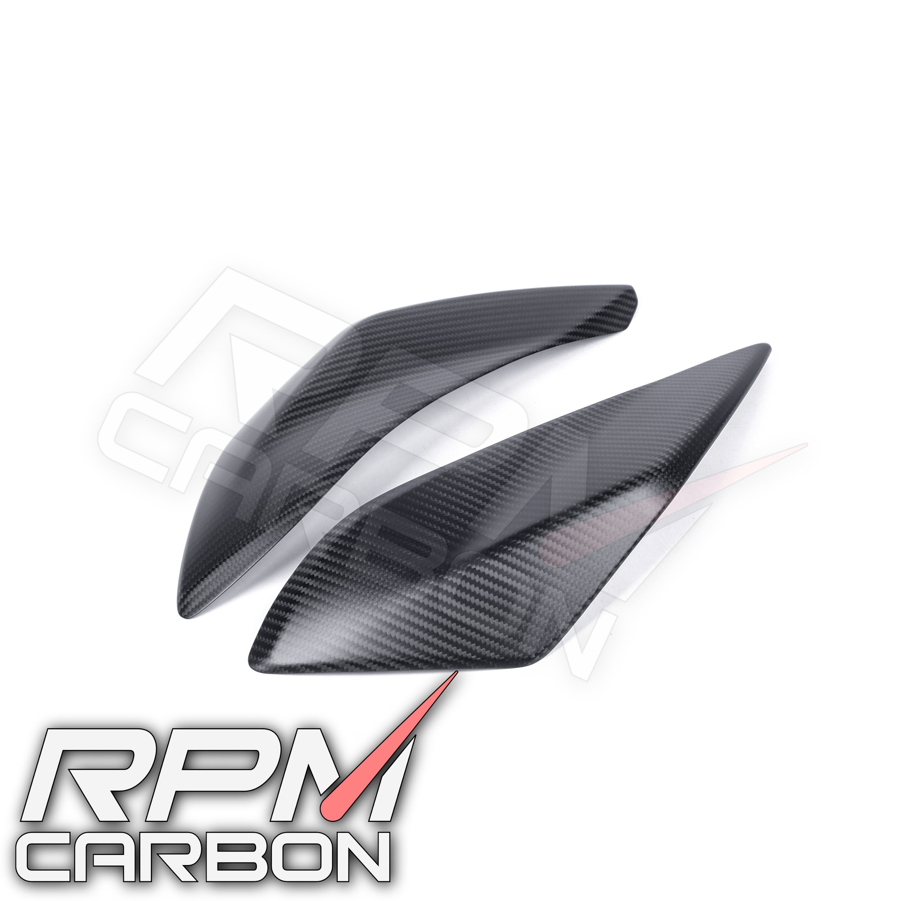 Ducati Hypermotard 950 Carbonfaser-Auspuffseitenabdeckungen