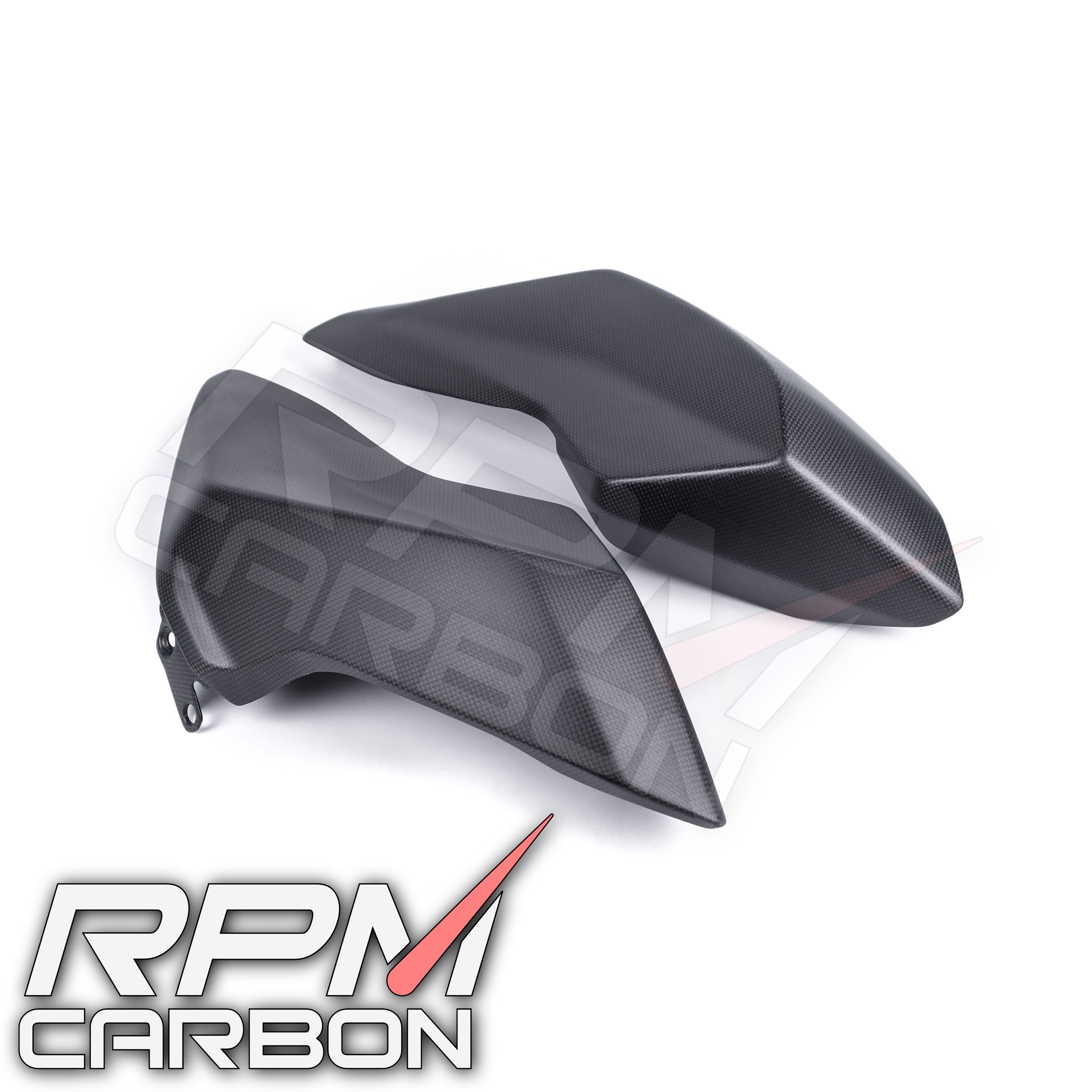 2007-2012 Ducati Hypermotard 796 1100 Carbon Fiber Side Panels - Bestem CBDU-HPMTD-SPN