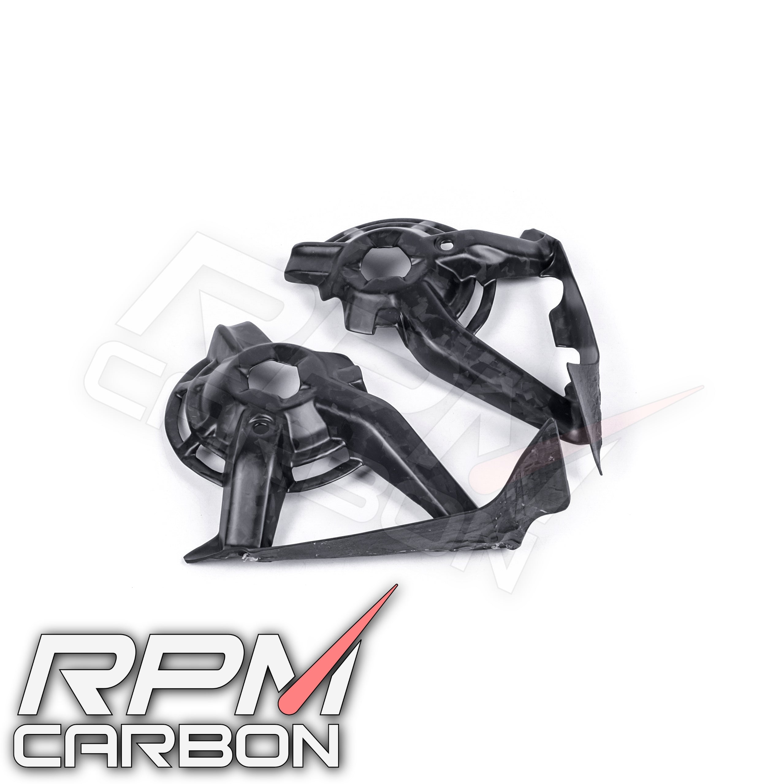 Ducati Hypermotard 950 Carbon Fiber Inner Radiator Fan Guards