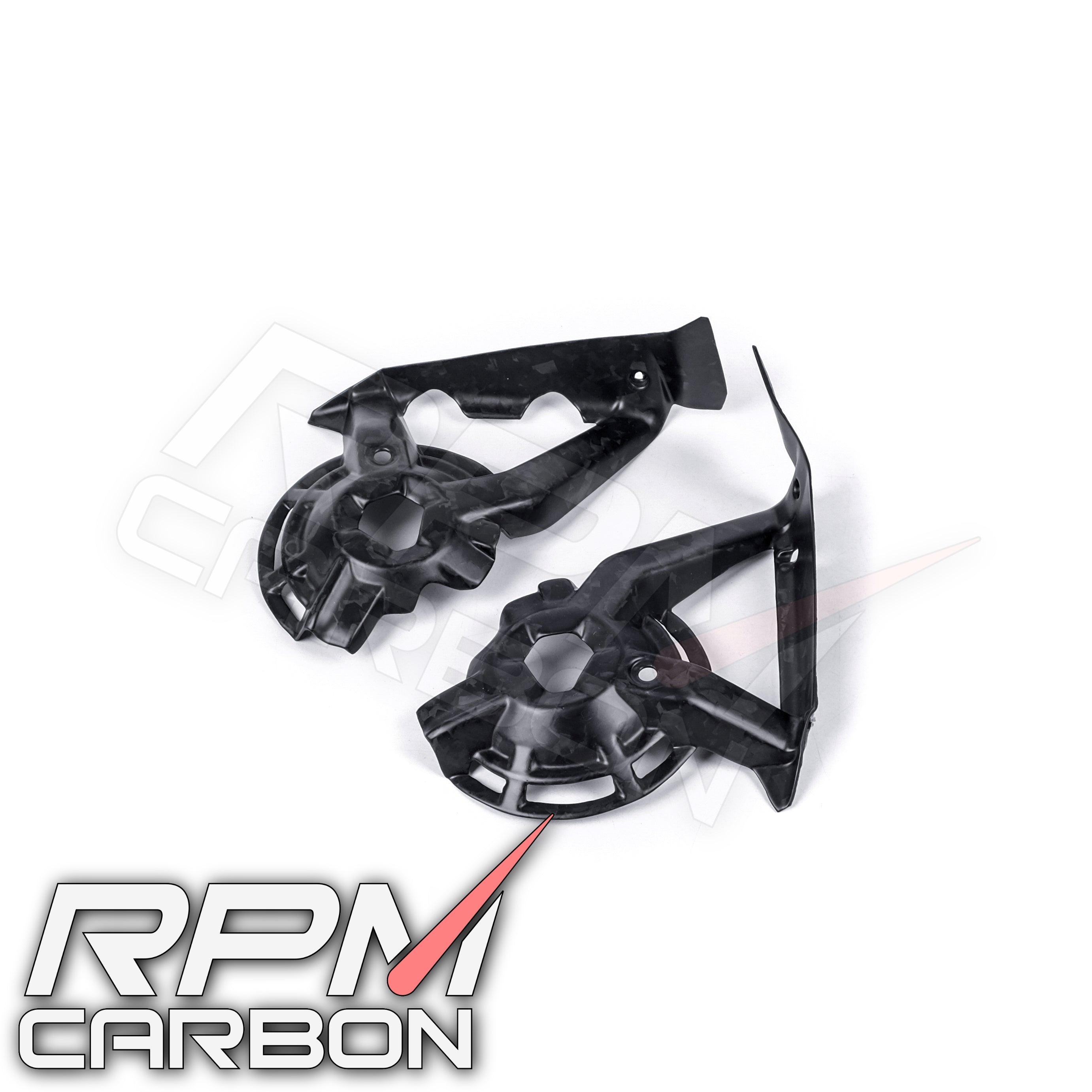 Ducati Hypermotard 950 Carbon Fiber Inner Radiator Fan Guards