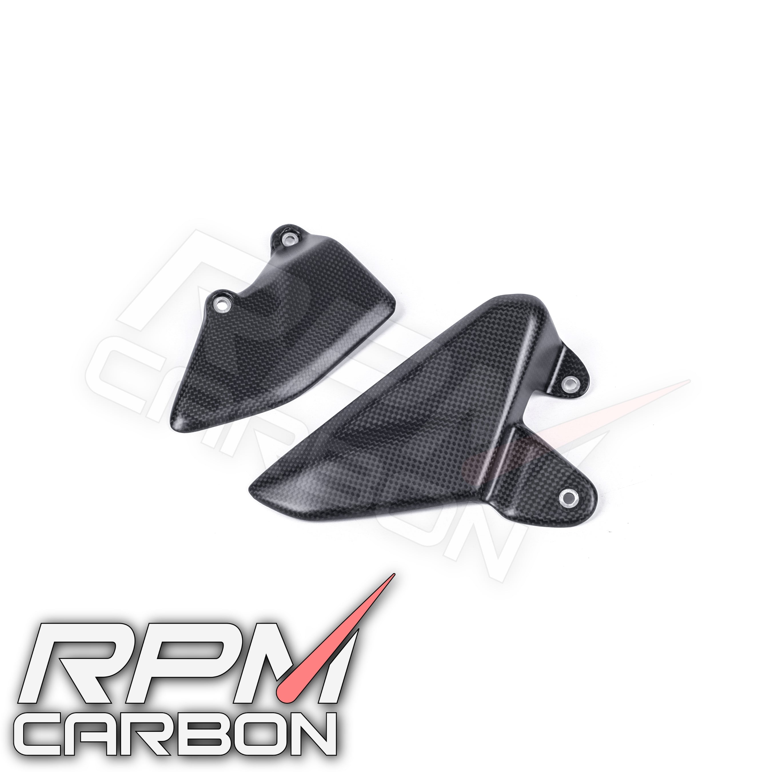 Ducati Multistrada V4 Carbon Fiber Heel Guards (Akrapovic Exhaust Only)