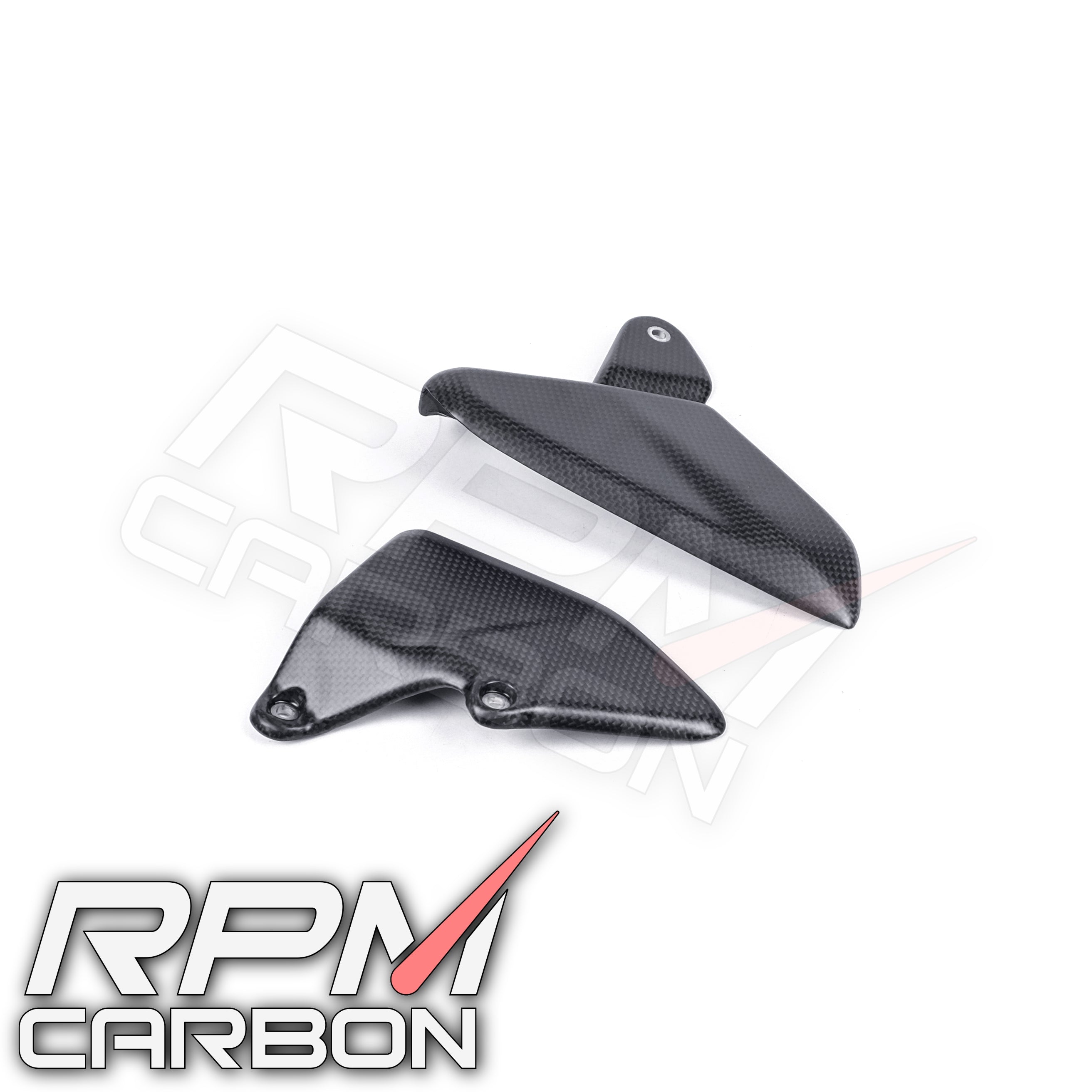Ducati Multistrada V4 Carbon Fiber Heel Guards (Akrapovic Exhaust Only)