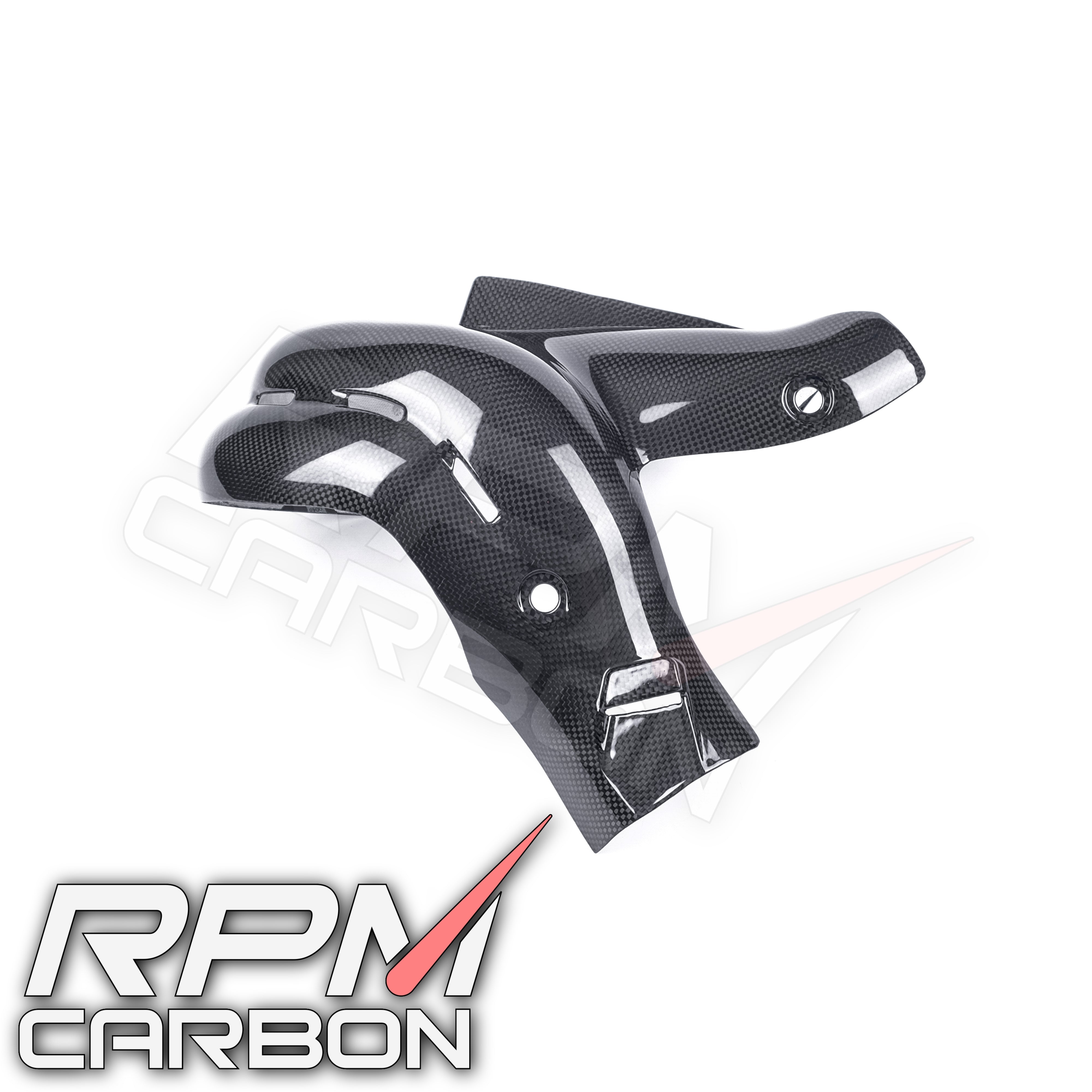 Ducati Panigale/Streetfighter V4 Carbon Fiber Exhaust Cover (EURO 4 Only)