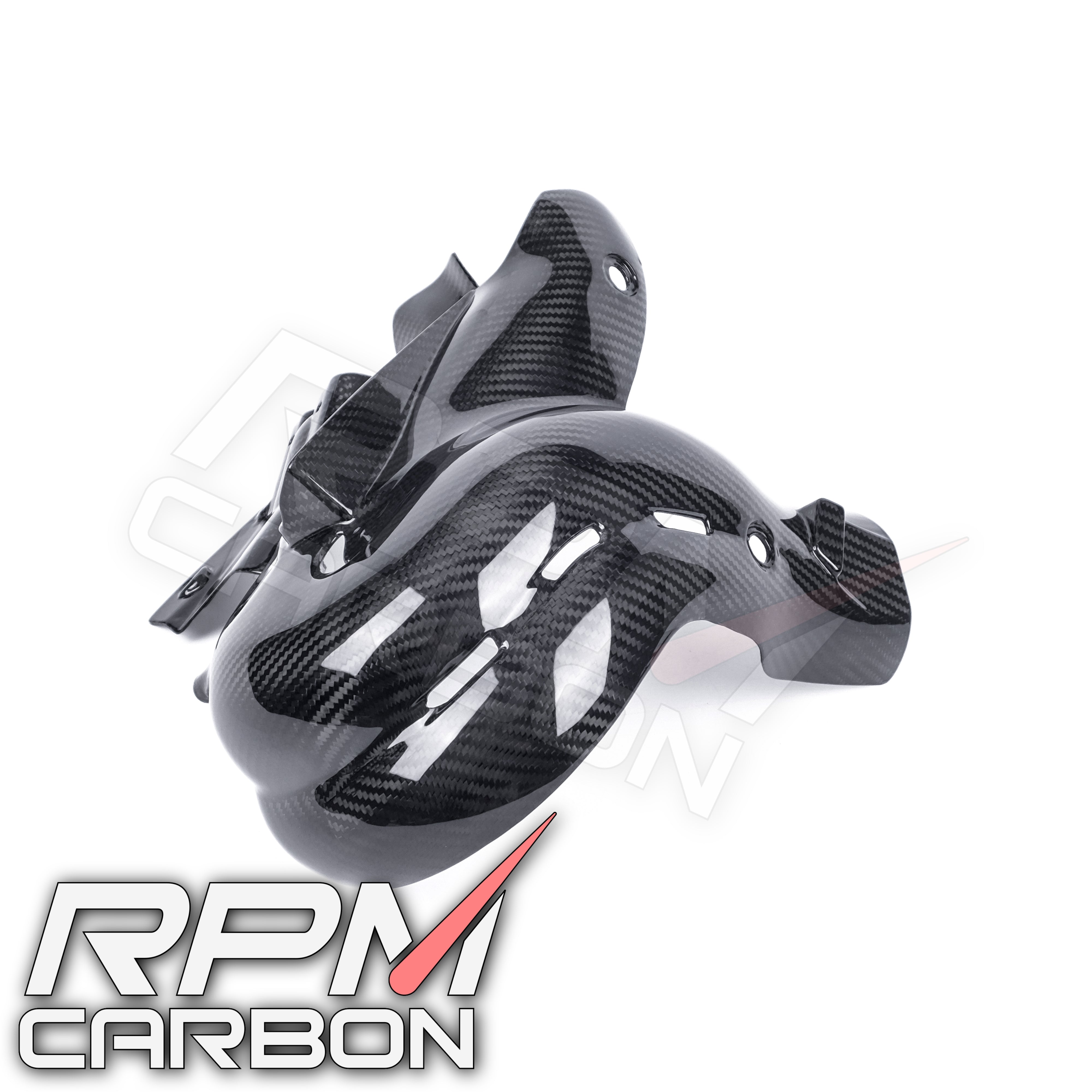 Ducati Panigale/Streetfighter V4 Carbon Fiber Exhaust Cover (EURO 4 Only)