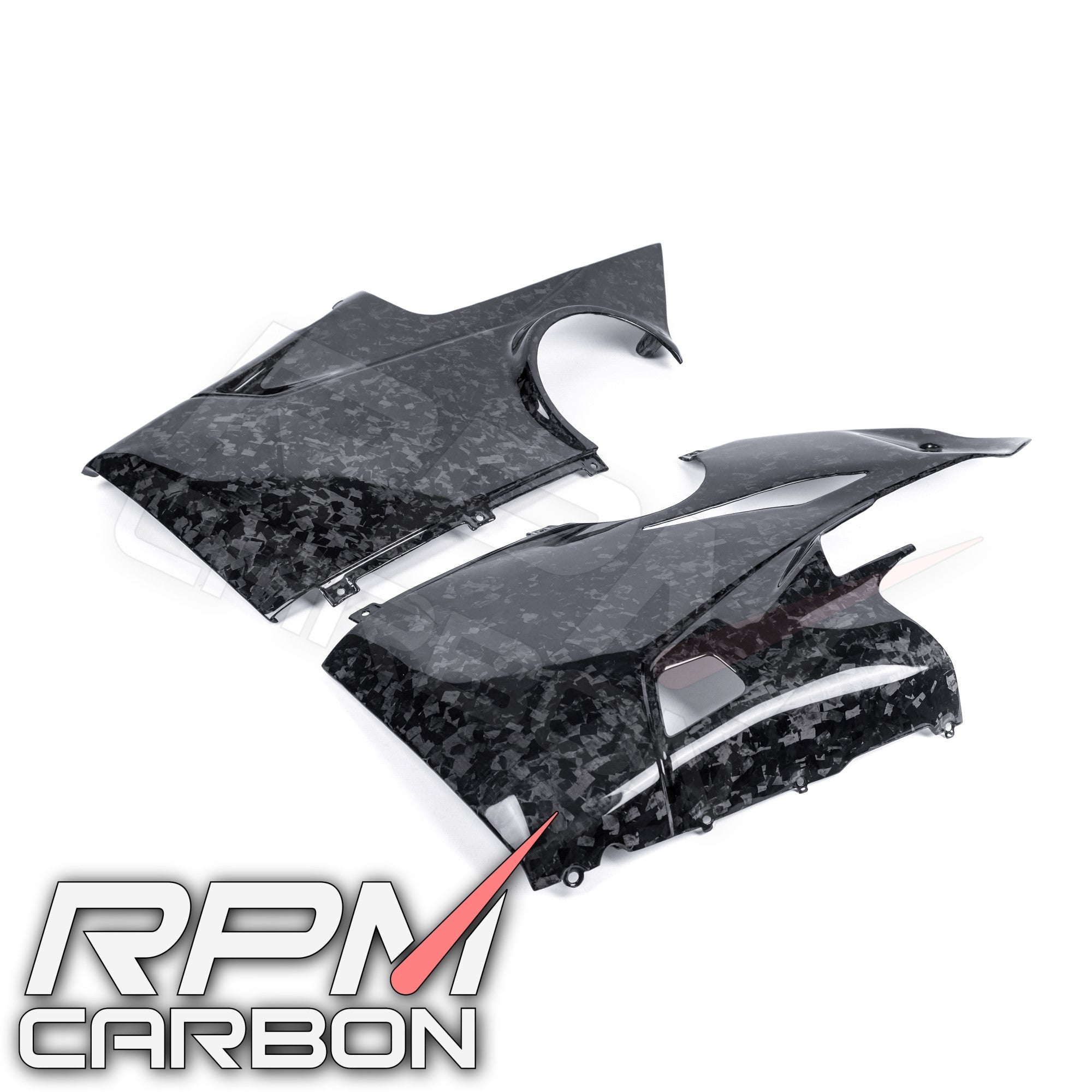 Ducati Panigale V4 Carbon Fiber Lower Side Fairings OEM Design