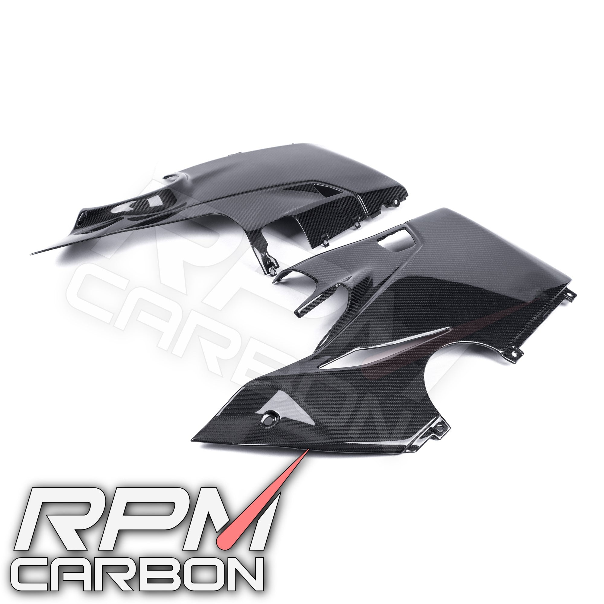 Ducati Panigale V4 Carbon Fiber Lower Side Fairings OEM Design