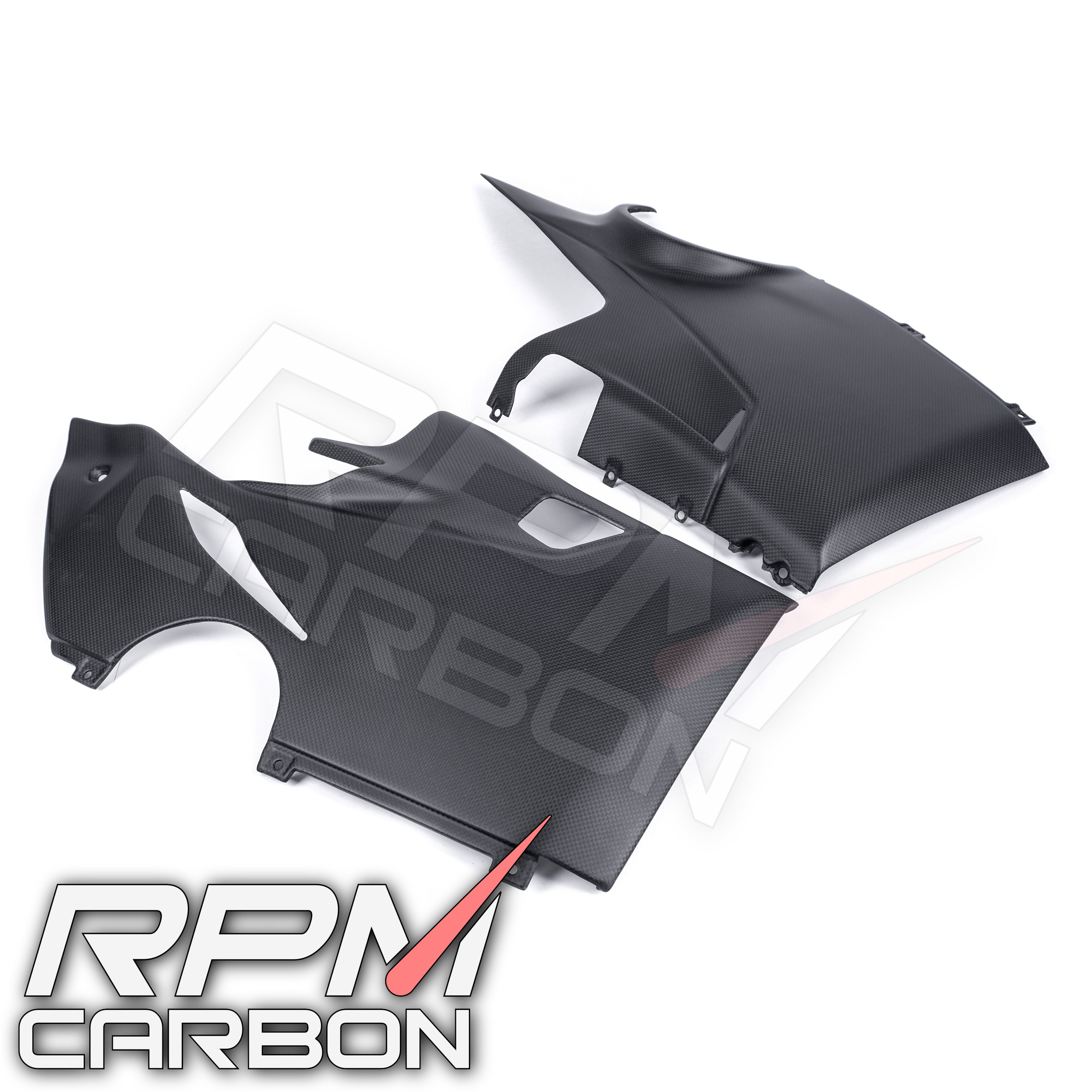 Ducati Panigale V4 Carbon Fiber Lower Side Fairings OEM Design