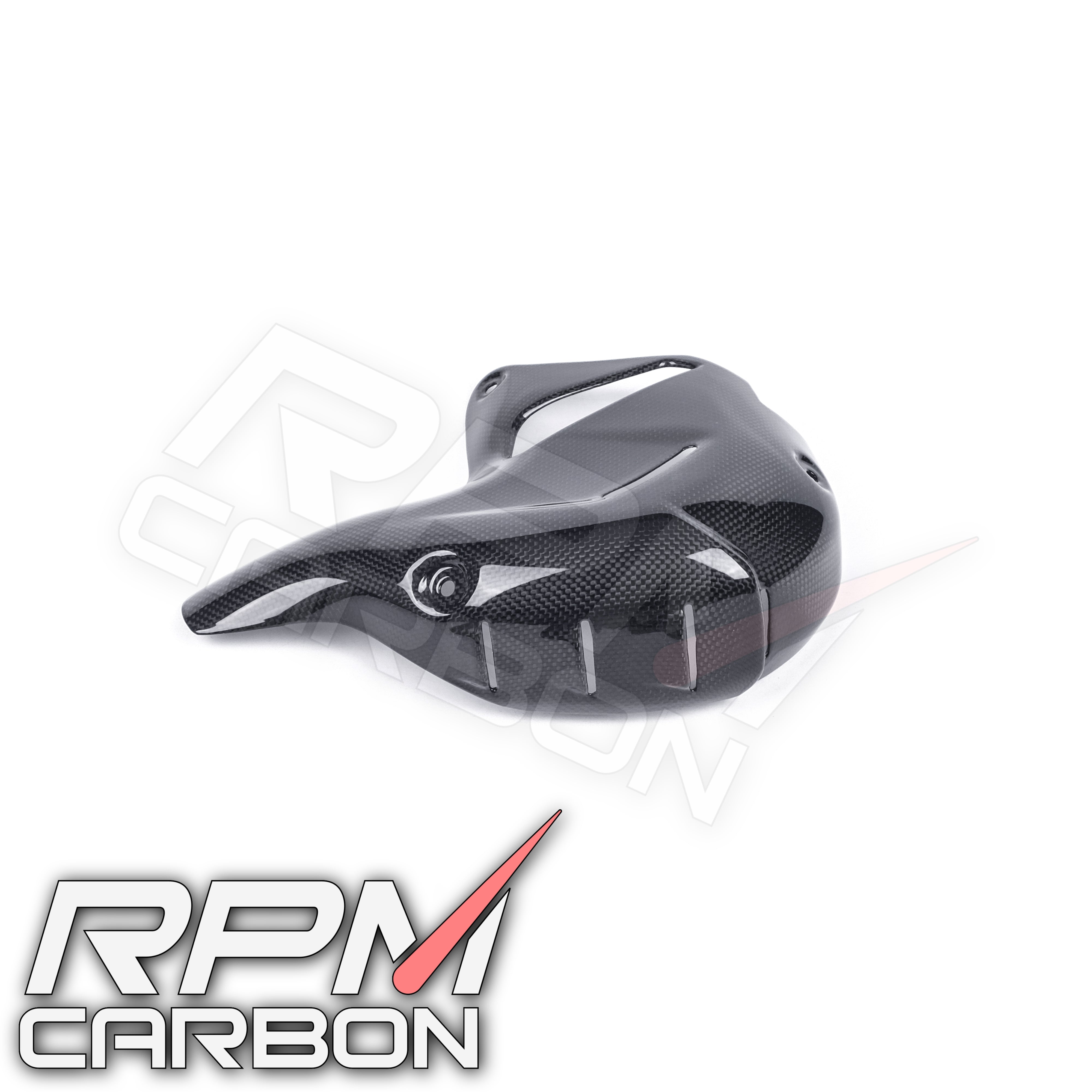 Ducati Panigale/Streetfighter V4 Carbon Fiber Exhaust Cover (Akrapovic Exhaust)