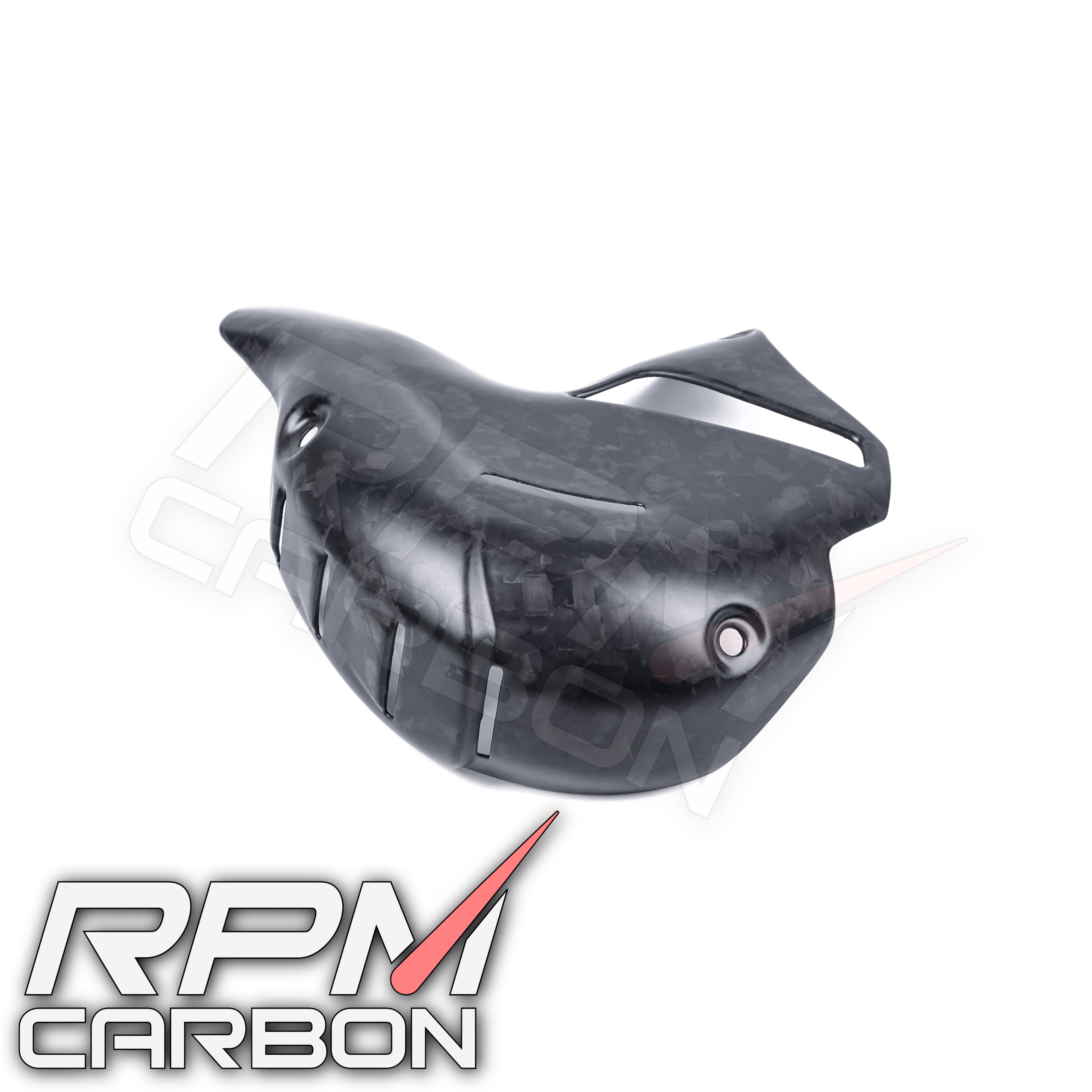 Ducati Panigale/Streetfighter V4 Carbon Fiber Exhaust Cover (Akrapovic Exhaust)