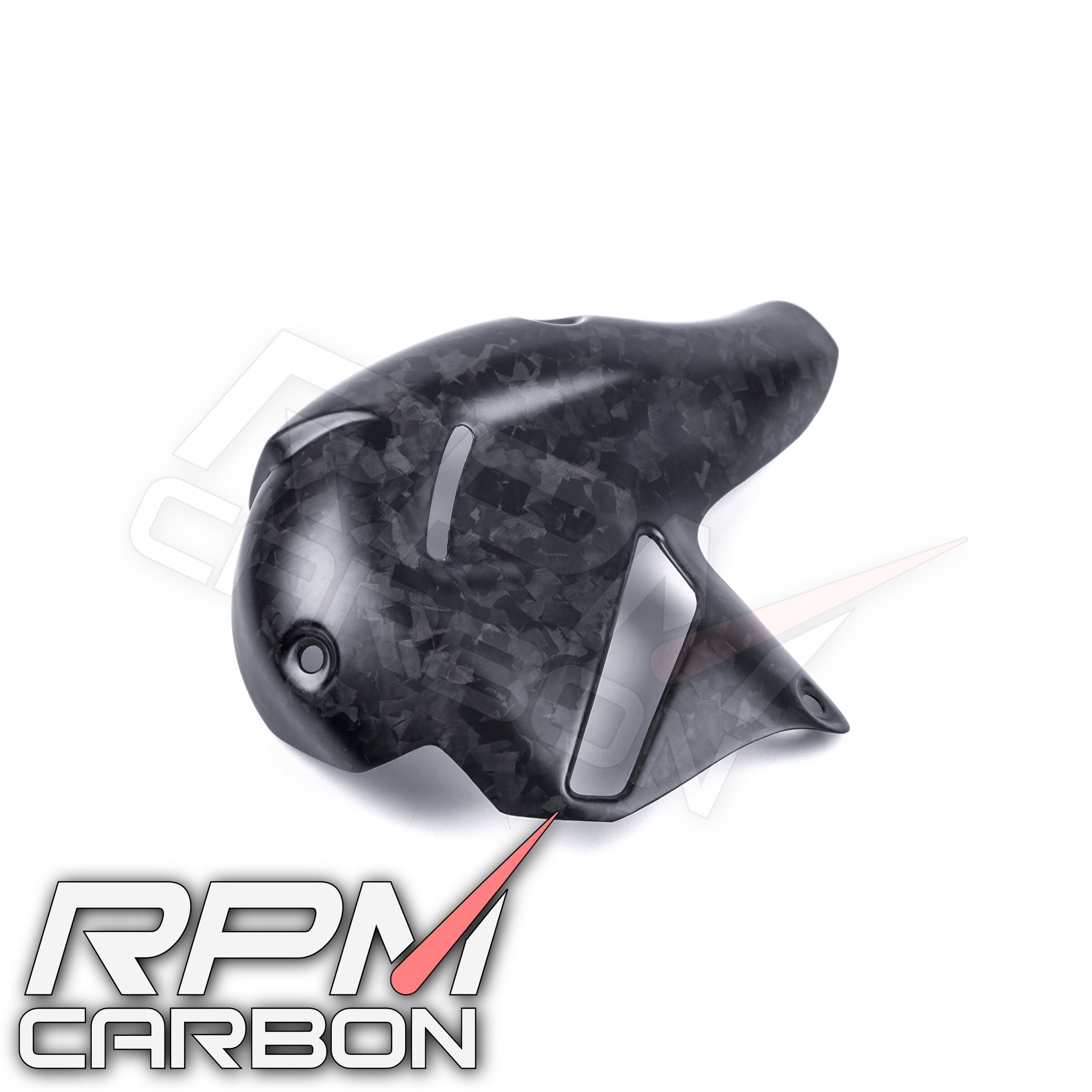 Ducati Panigale/Streetfighter V4 Carbon Fiber Exhaust Cover (Akrapovic Exhaust)
